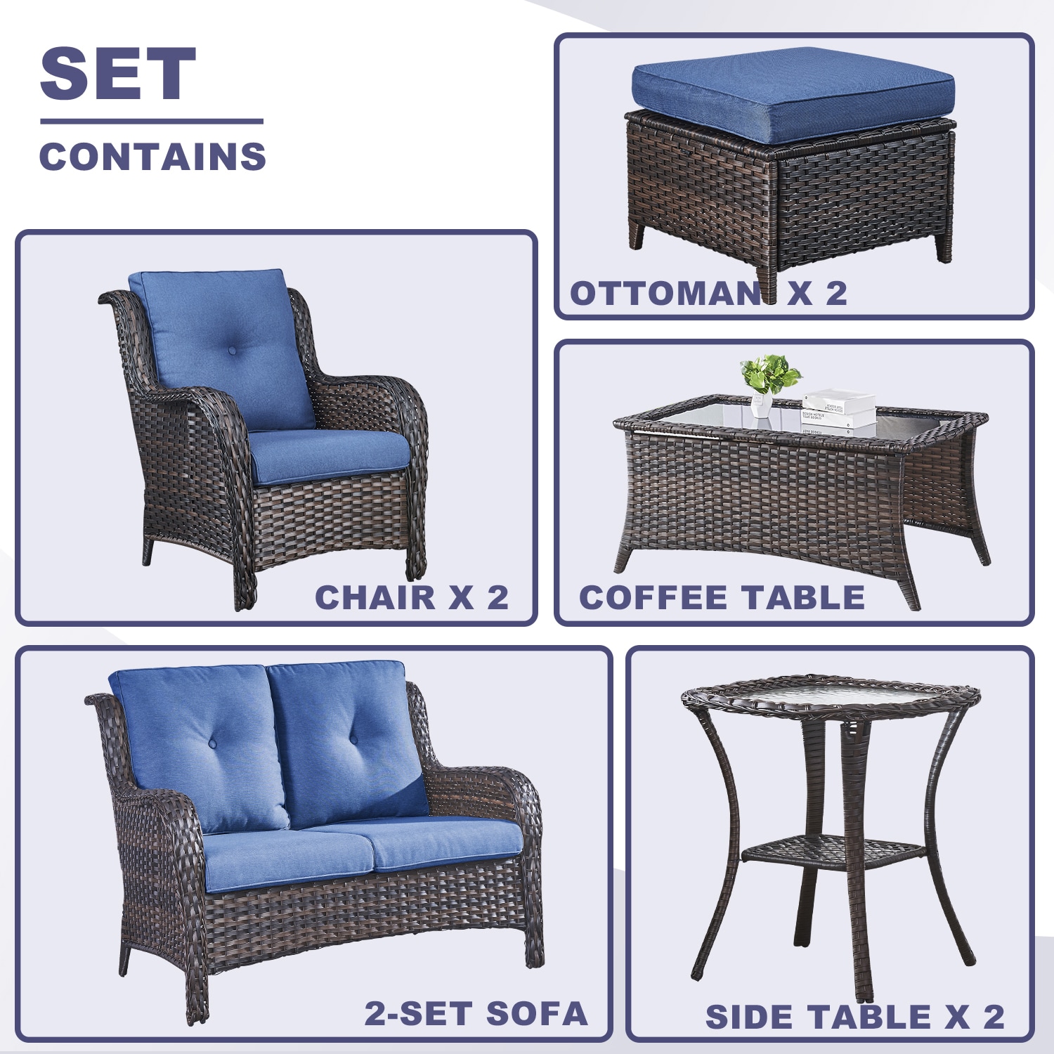 Rilyson FS3818025X2006014-1 Patio-Conversation-Sets - View #3
