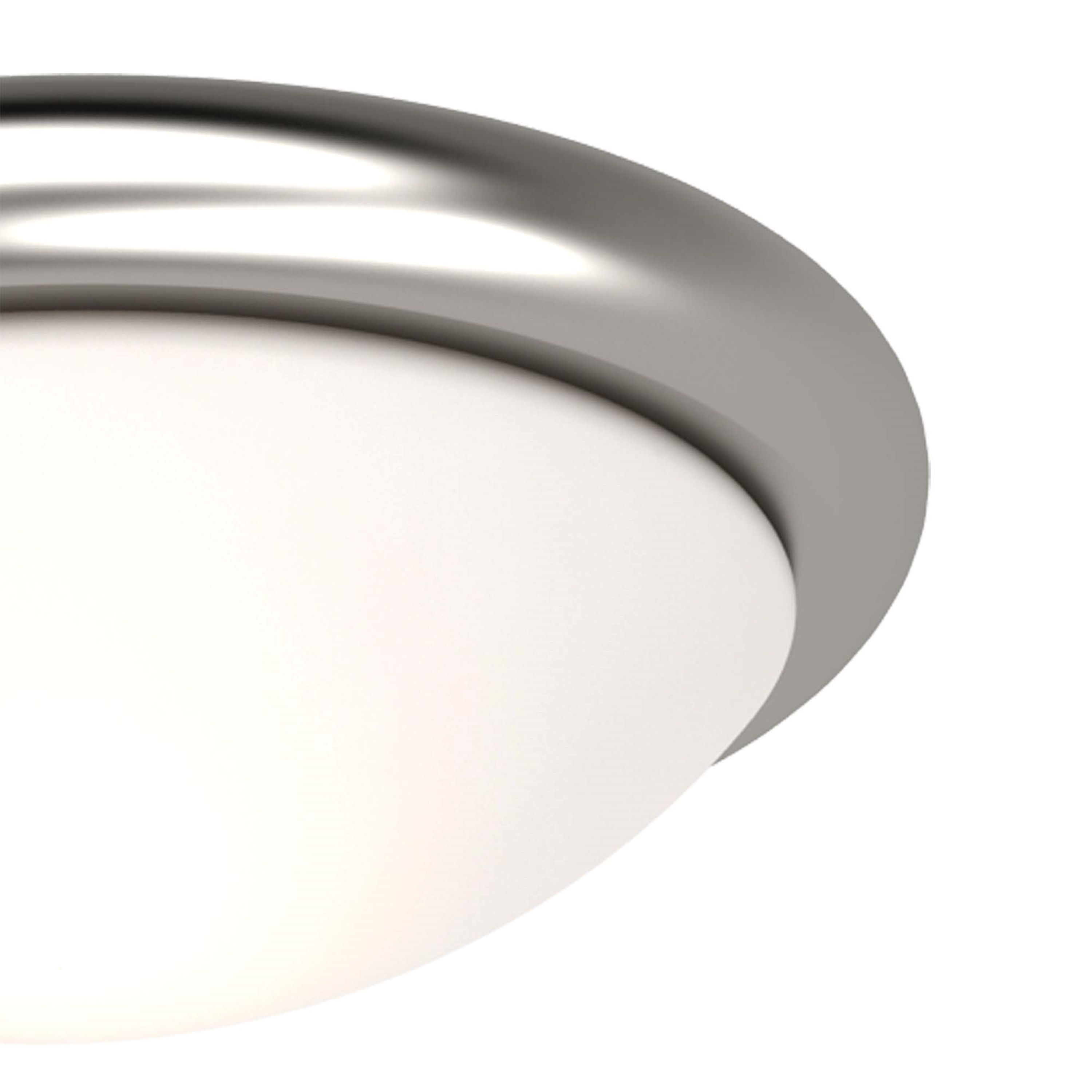 Volume Lighting V7530-33 1 -Light 11-in Brushed Nickel Flush Mount Light