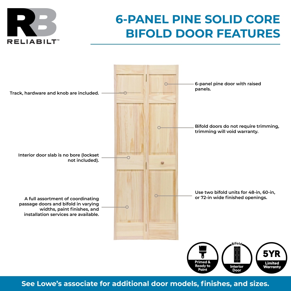 RELIABILT RAD 108-BF-24 Bifold-Sliding-Closet-Doors - View #3