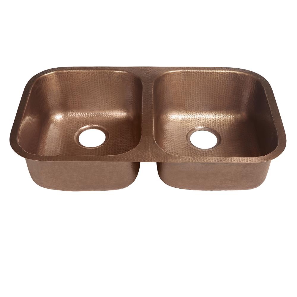 SoLuna Copper Kitchen Sink | Side Drainboard