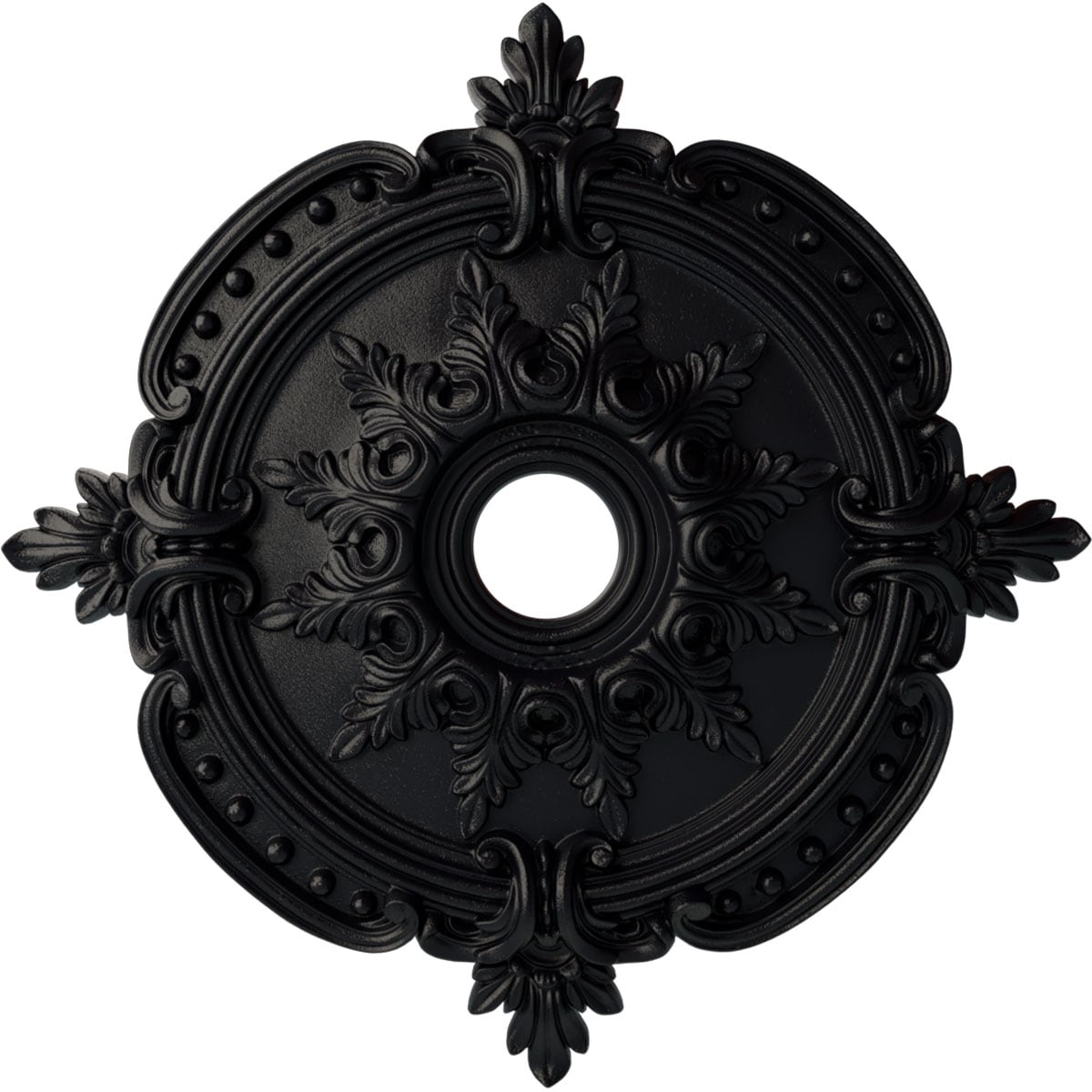 Ekena Millwork CM28BESGS Benson Classic 28.375-Inches W x 28.375-Inches L Painted Steel Gray Polyurethane Whole Ceiling Medallion