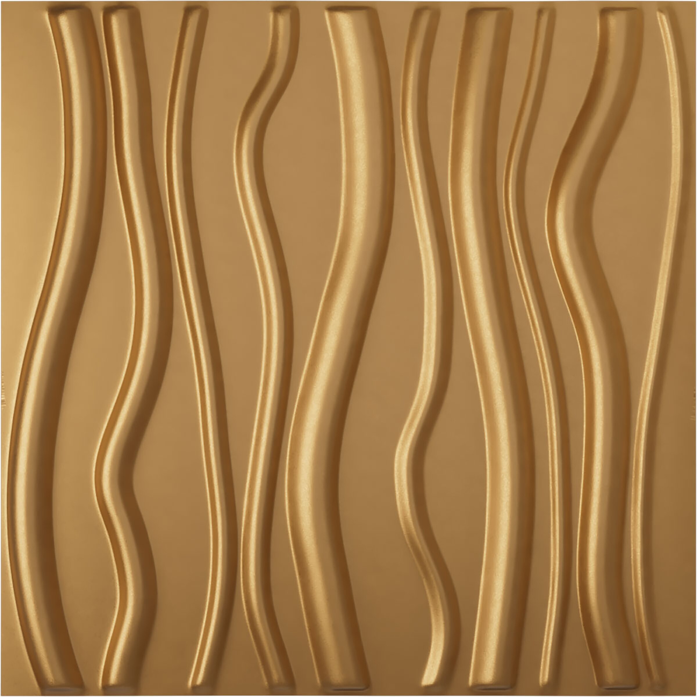 Ekena Millwork WP20X20JABGL 19-5/8-in x 19-5/8-in Embossed Paintable/Stainable Gold PVC Abstract Wall Panel ( 2.67-sq ft )