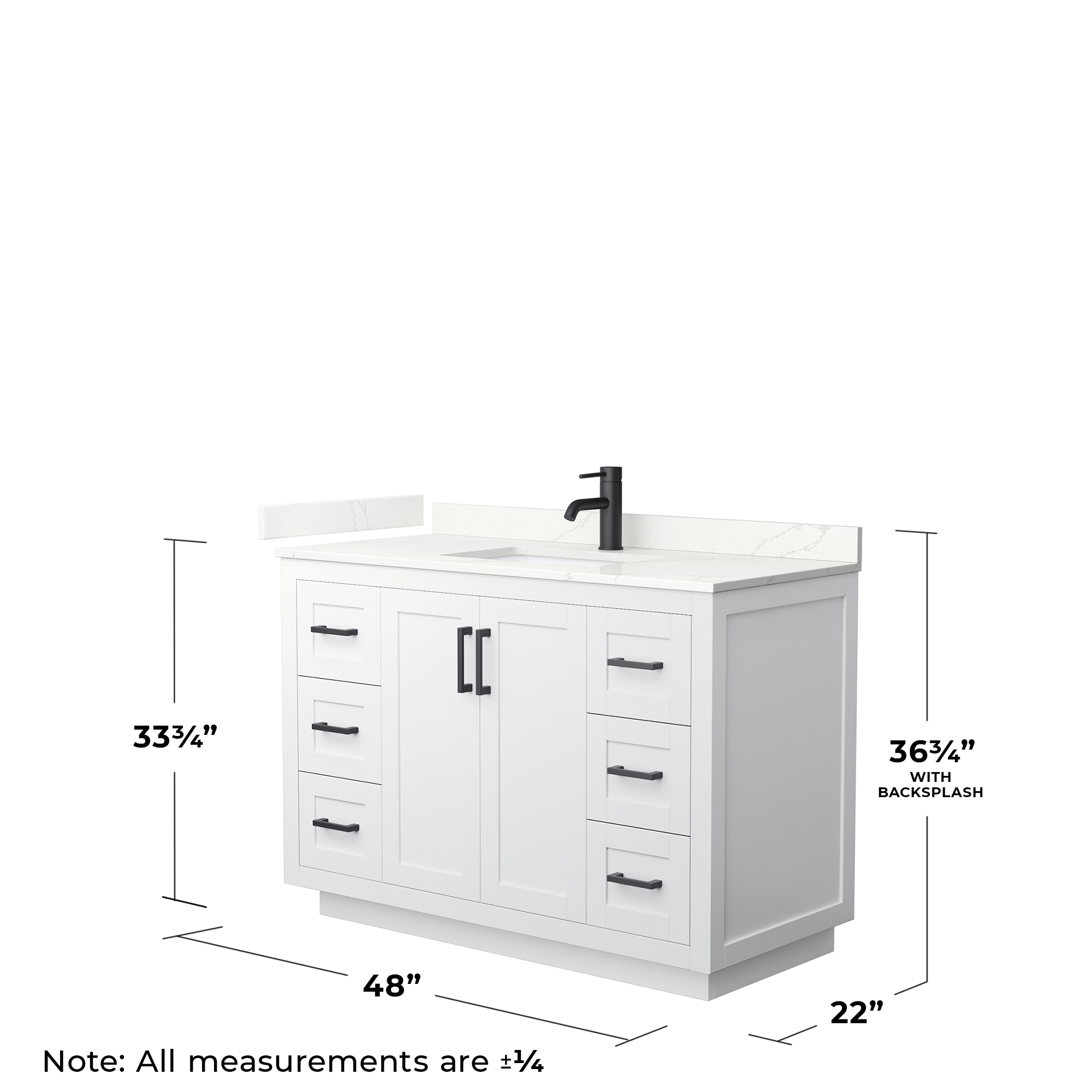 Wyndham Collection WCF292948SWBGTUNSMXX Bath-Vanity-Combo - View #5
