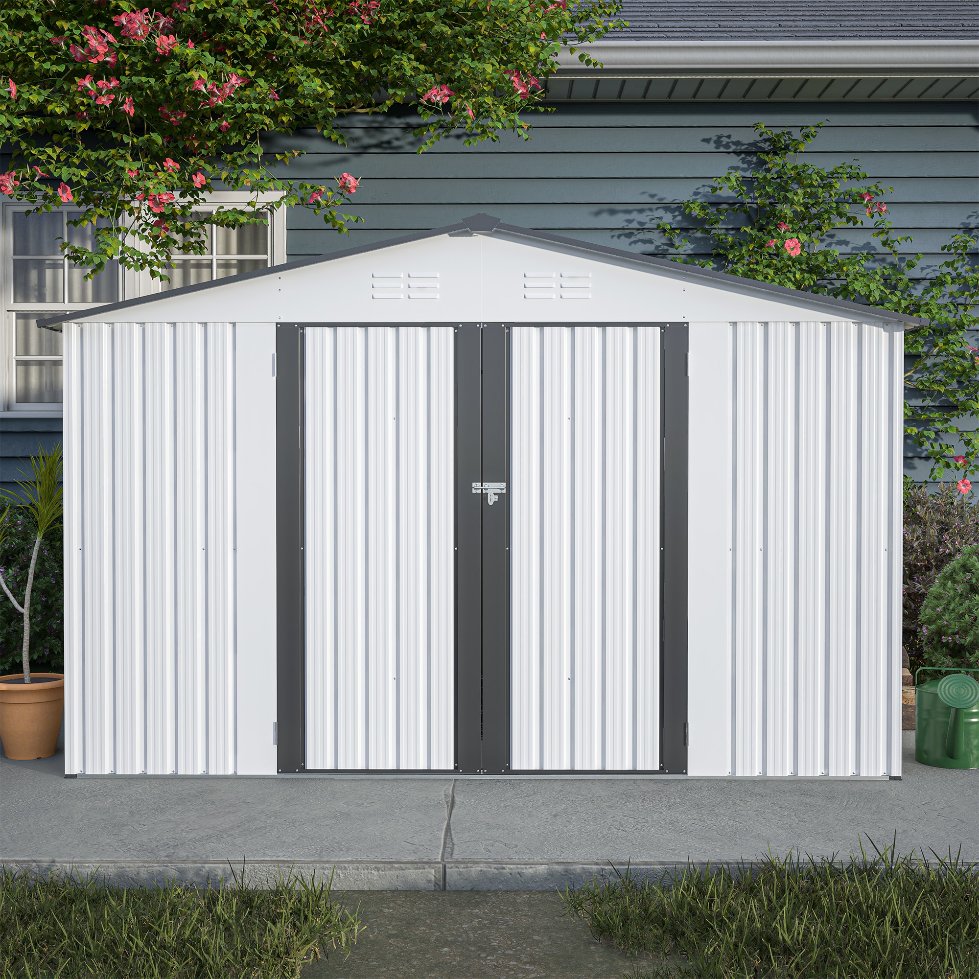 WELLFOR TWSG006-SL Metal-Storage-Buildings-Sheds - View #8