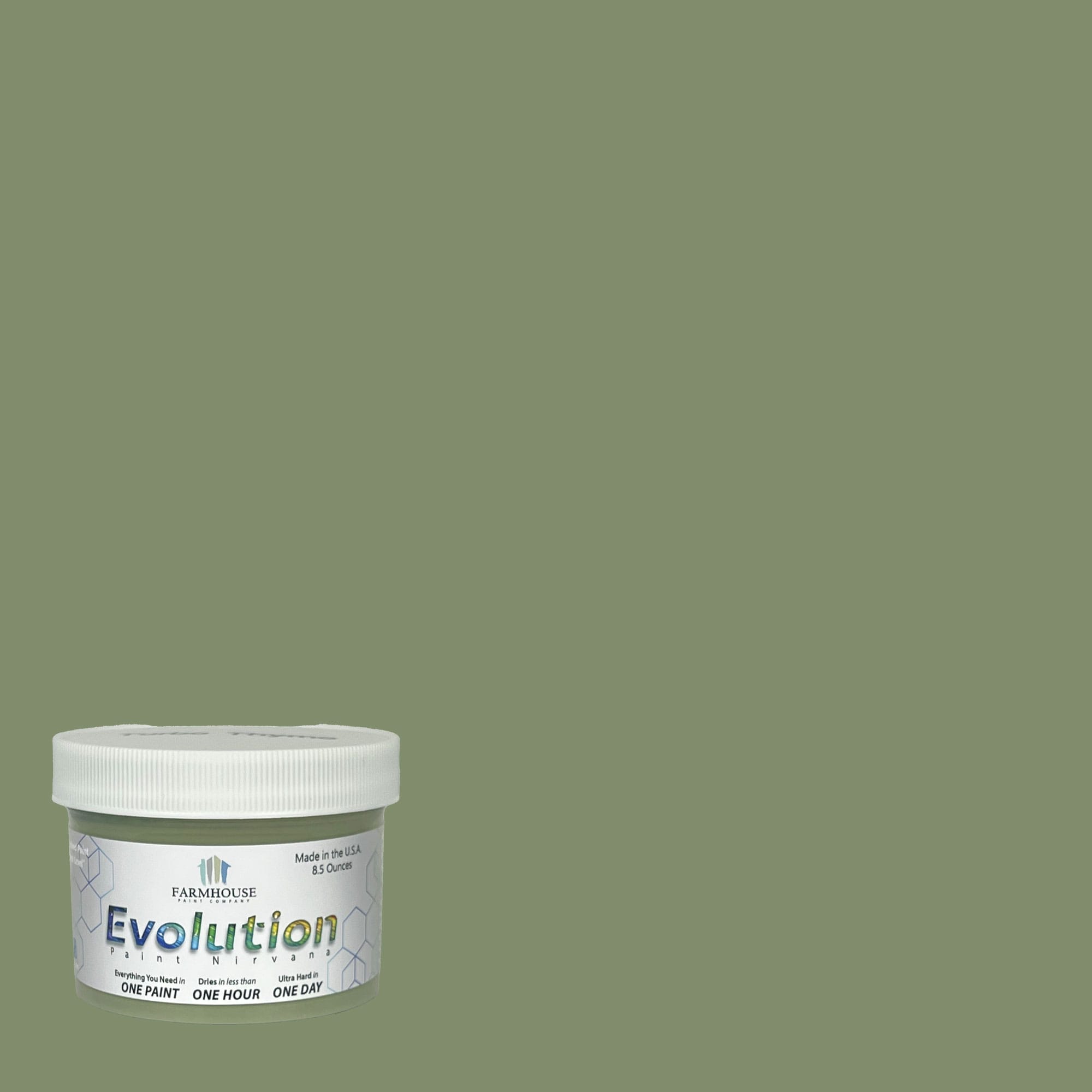 Evolution Paint EVP-TT-8 Satin Turbo Thyme Enamel ( Half-pint )