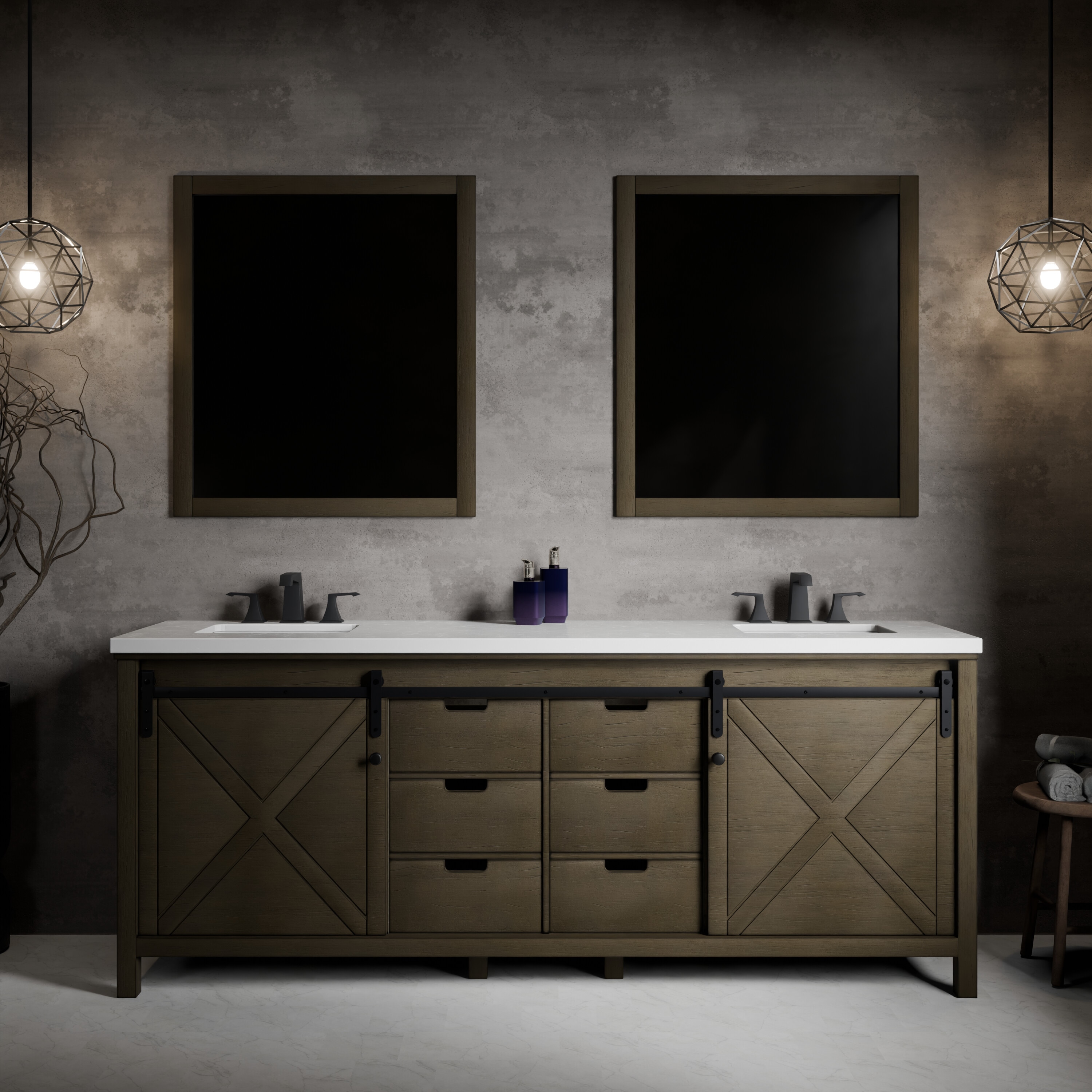 Lexora LM342284DKCSM34F Bath-Vanity-Combo - View #2