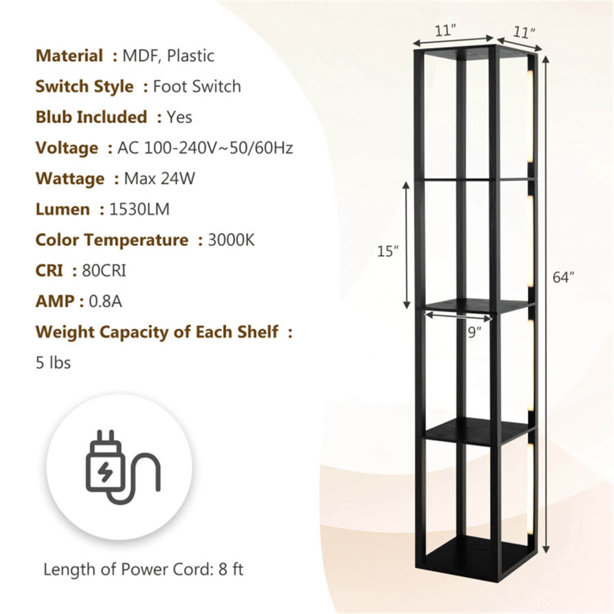 BABOOM BOM-80USDK-CO floorlamps - View #5
