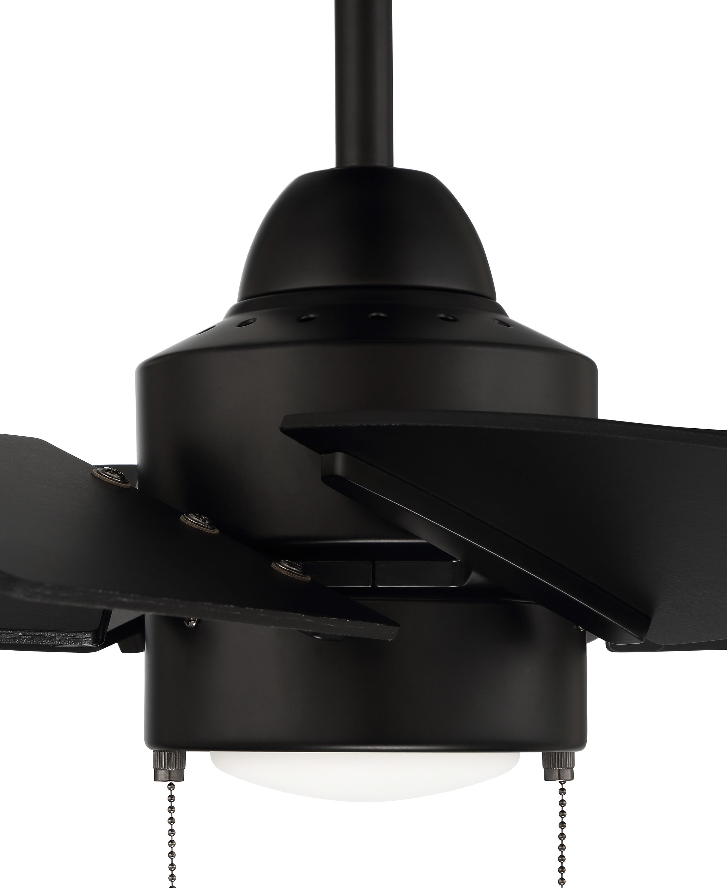 Craftmade Propel II 24-in Flat Black Indoor/Outdoor Downrod or Flush Mount Ceiling  Fan with Light (6-Blade) in the Ceiling Fans department at