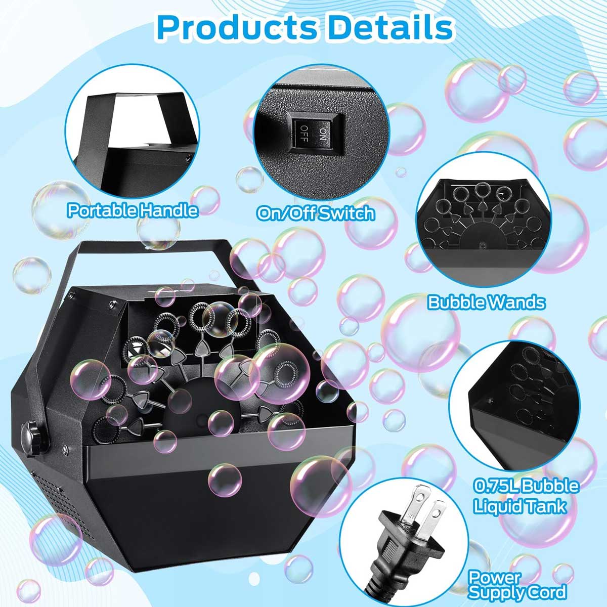 Aoibox LABBM2916 Fog-Bubble-Machines - View #4