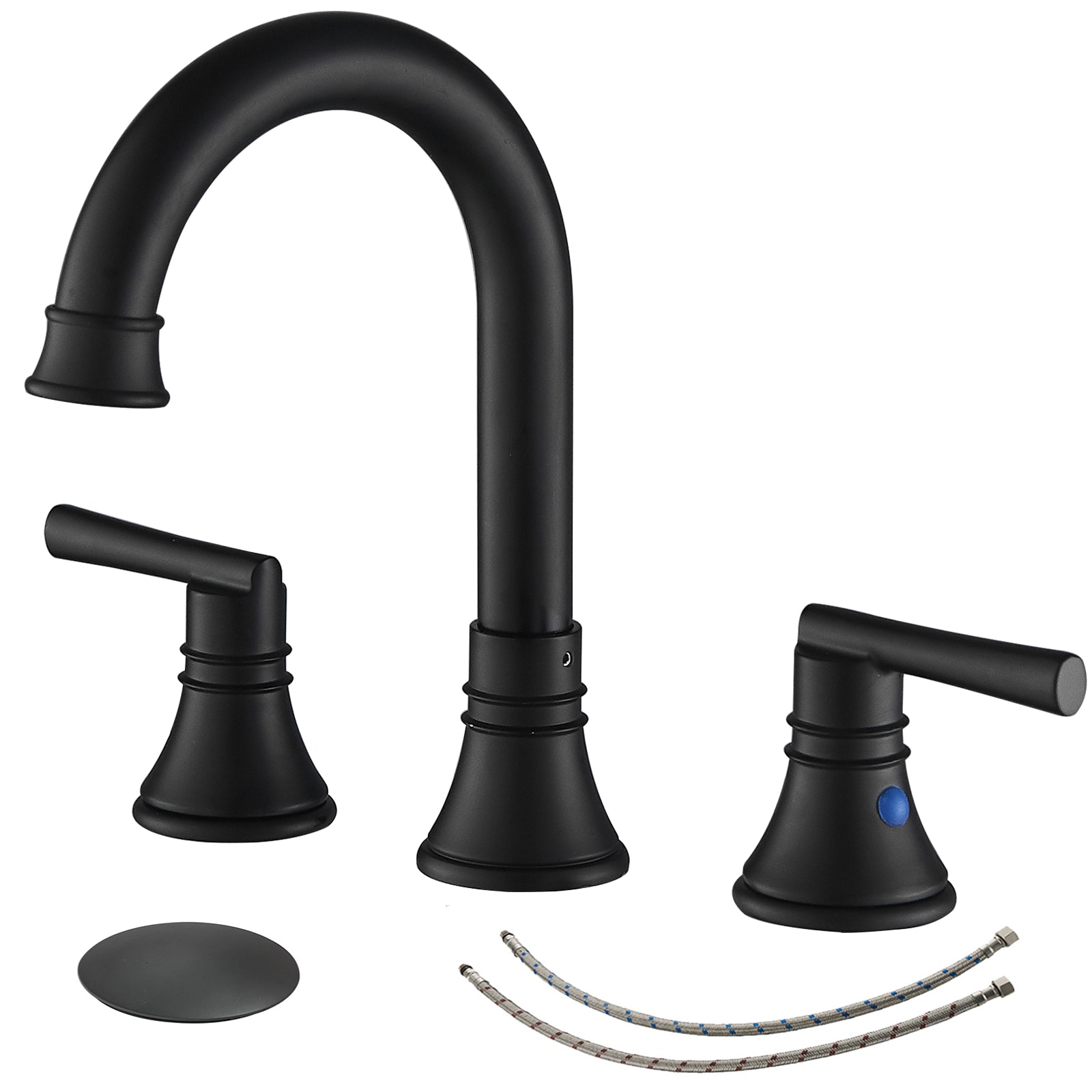 2 Handle Centerset Matte Black Lead-Free Modern Bathroom Faucet, 4 Inch 360 Swivel Spout 2-3 Hole RV Bathroom Vanity Sink Faucet – Buy The Best Products In The Online Store