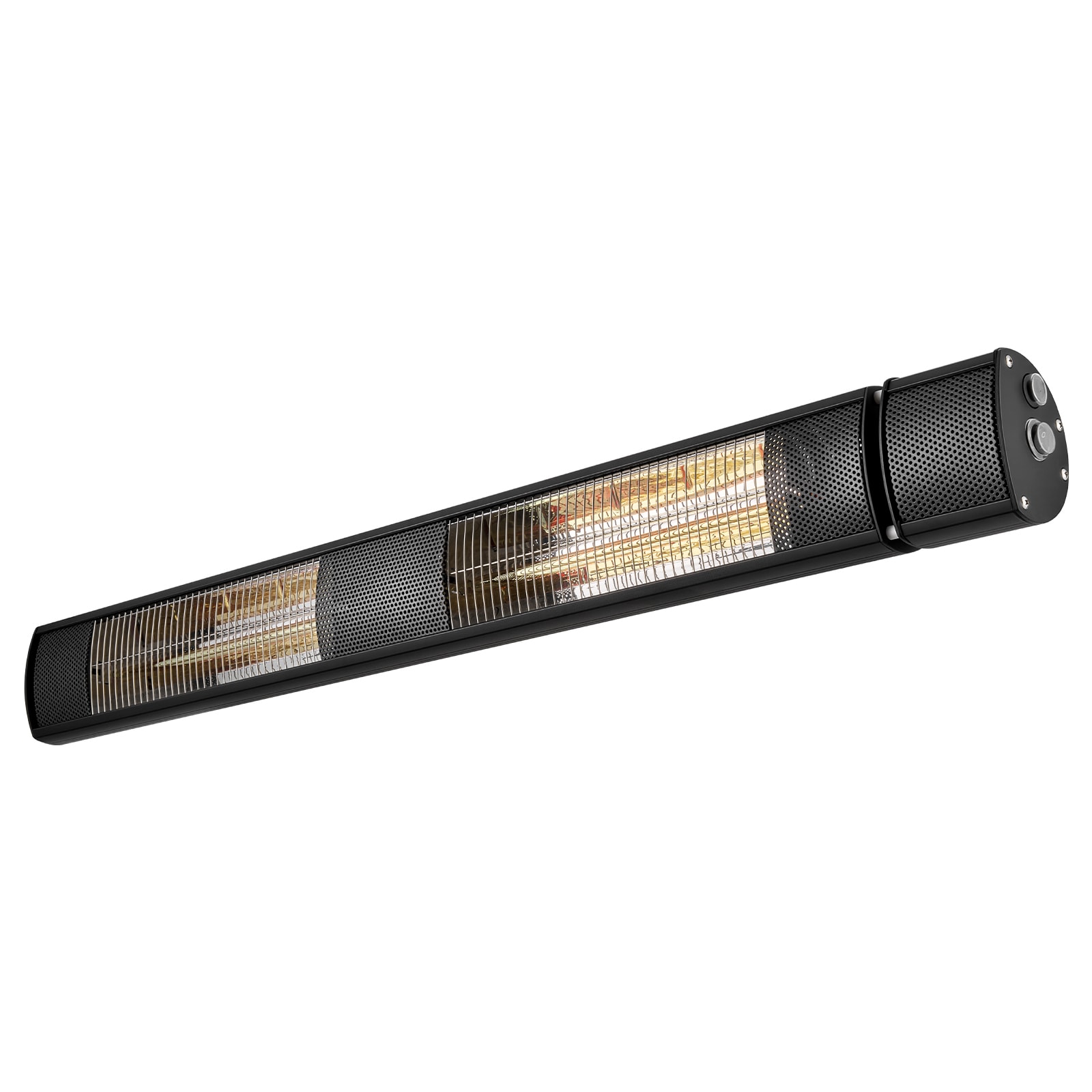 VEVOR Infrared Heater 3000W Electric Space Heater for Outdoor Use Black Remote and Mechanical Switch Control 3 Heat Settings Aluminum Alloy and Cold-Rolled Steel for Patios Backyards Balconies