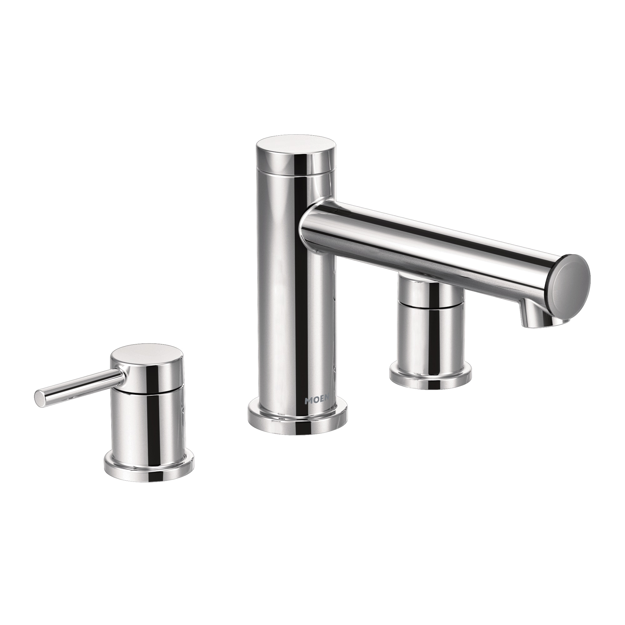 Moen T393 Align Chrome 2-handle Deck-mount Roman Low-arc Bathtub Faucet