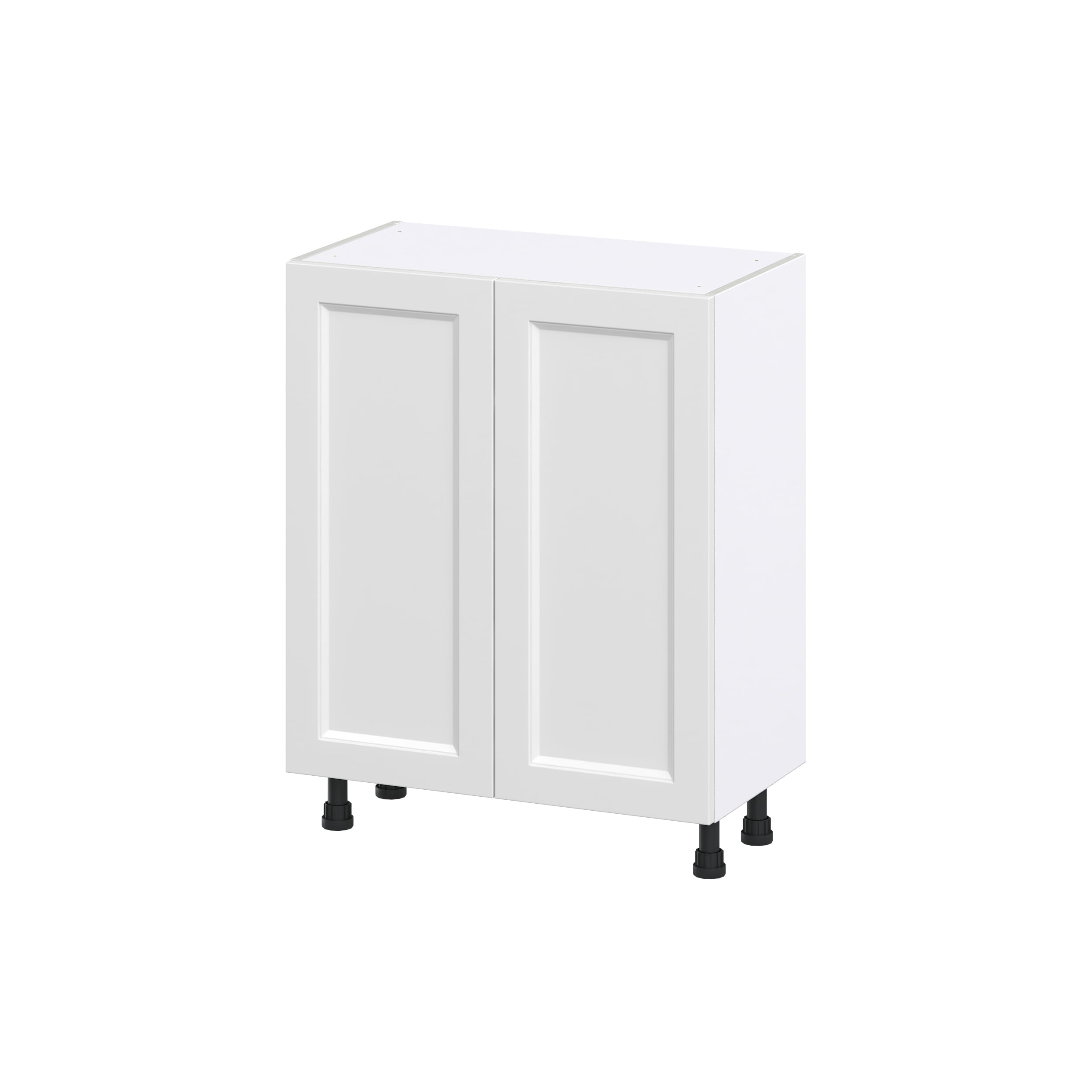 Hugo&Borg Riviera 27-in W x 34.5-in H x 14-in D Bright White Base Fully Assembled Cabinet (Recessed Panel Shaker Door Style)
