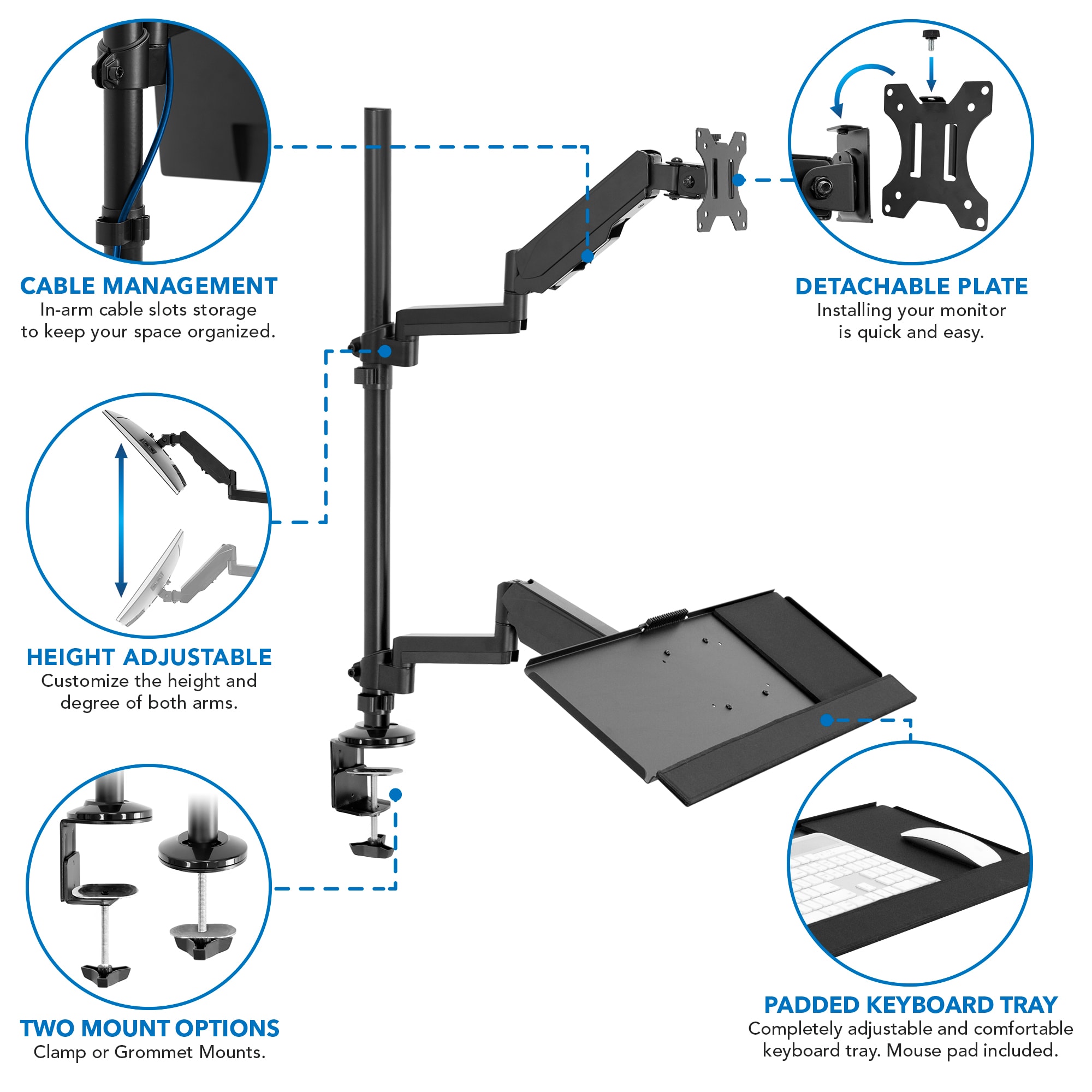 Mount-It! MI-7995 Office-Accessories - View #3