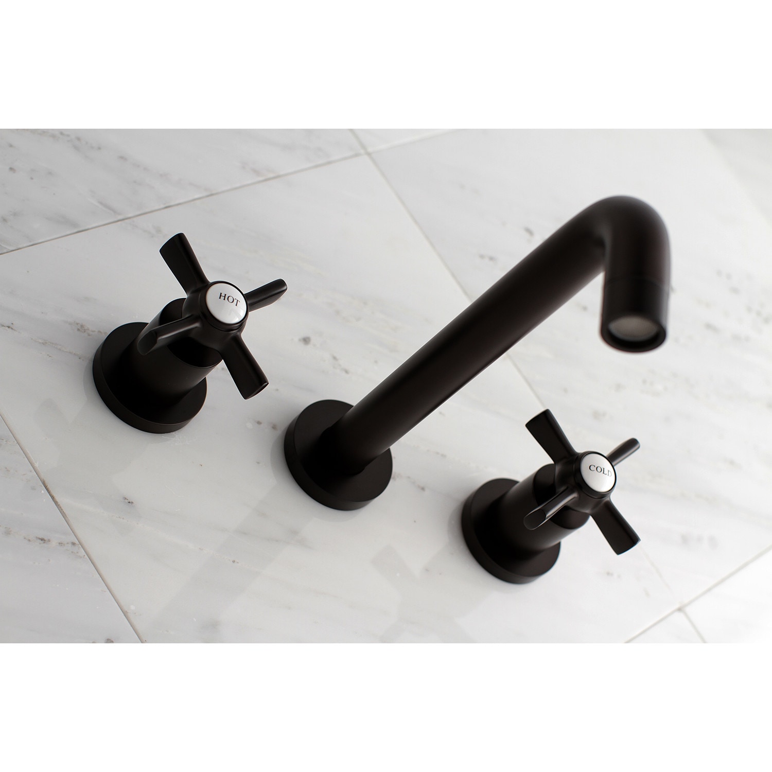 Kingston Brass WLKS8025ZX Millennium Oil-rubbed bronze 2-handle Wall-mount Low-arc Bathtub Faucet ( Valve Included )