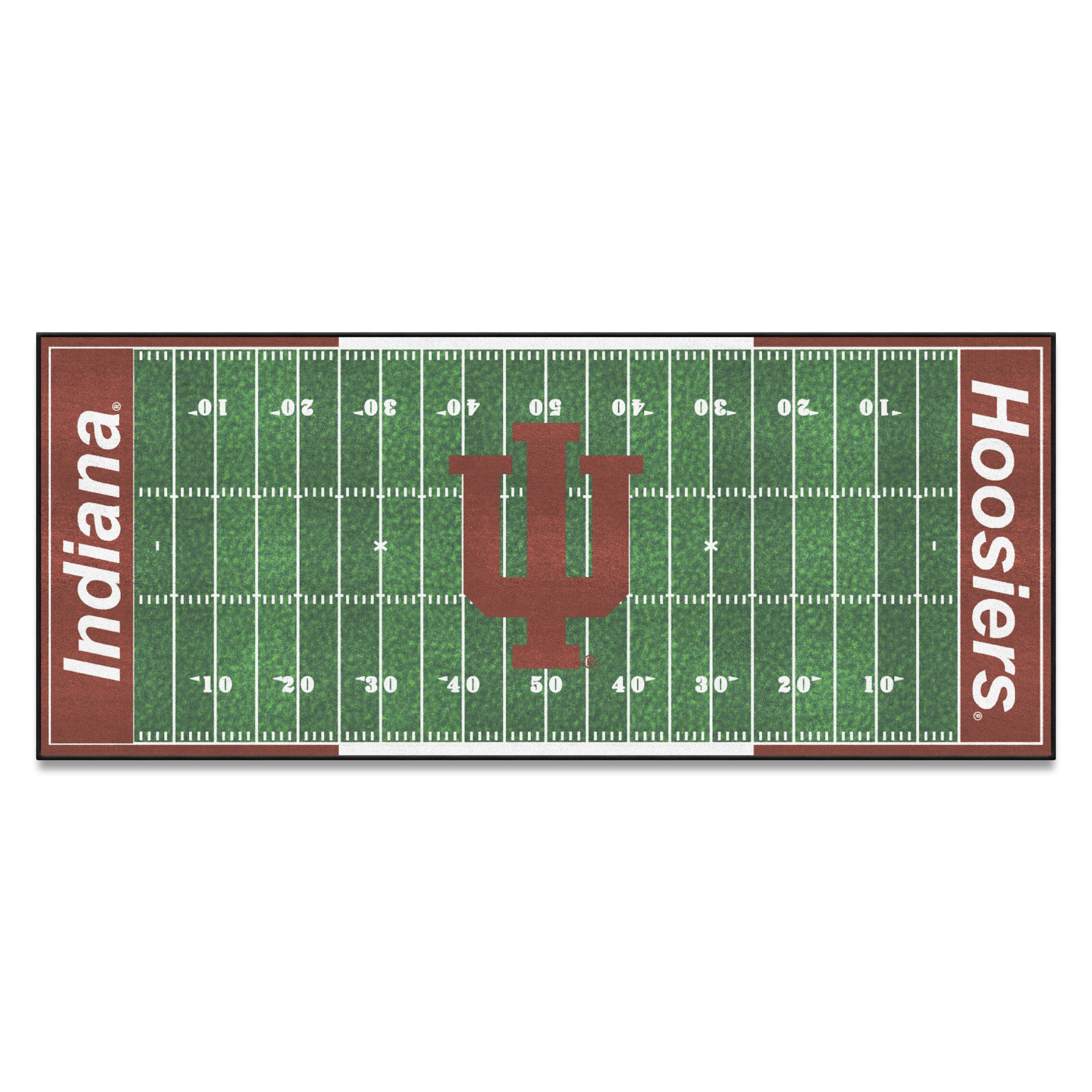 FANMATS 7642 NCAA Field Runner 2 x 6 (ft) Tufted Nylon Green Rectangular Indoor Runner rug