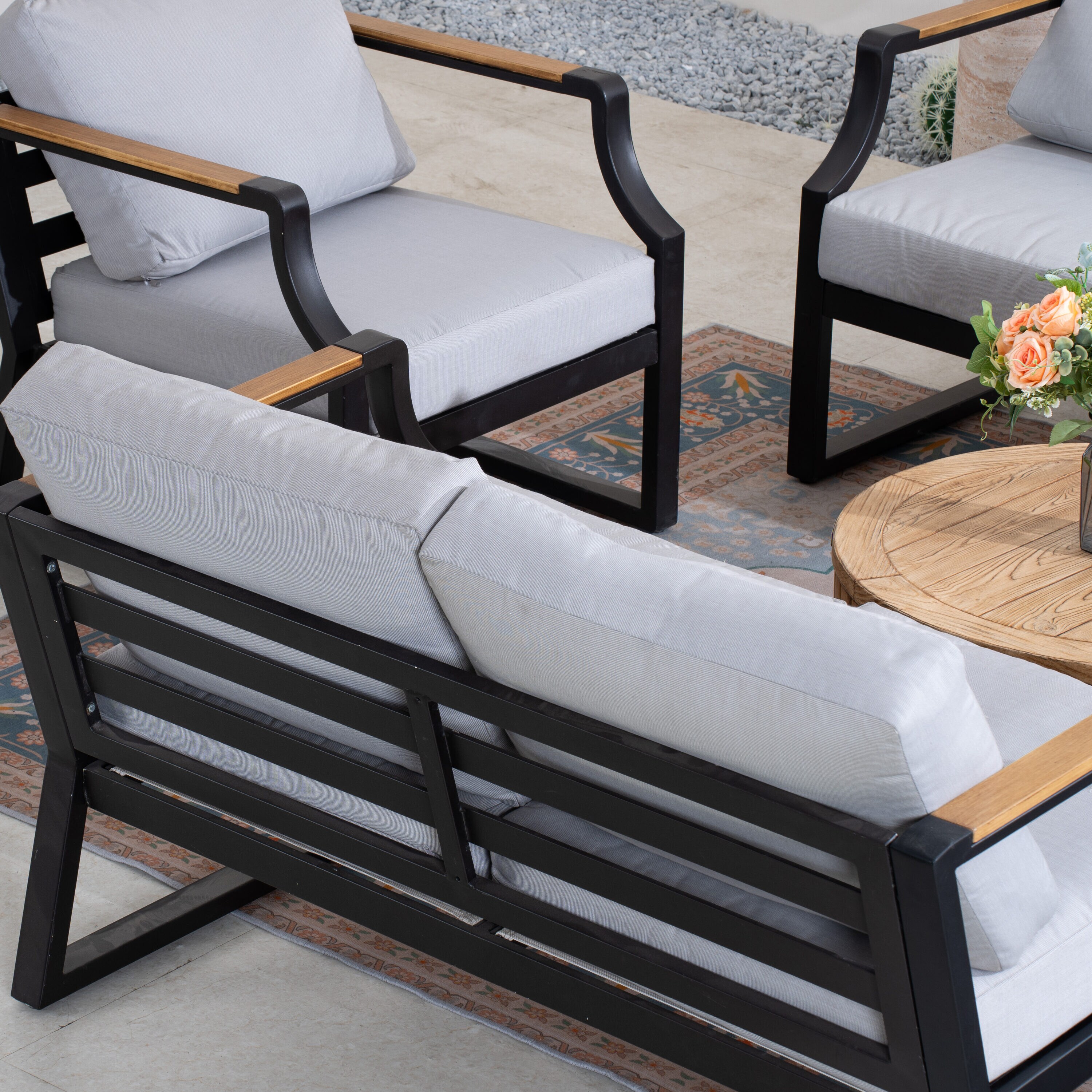 Direct Wicker DWS-2101B&24926 Patio-Conversation-Sets - View #6
