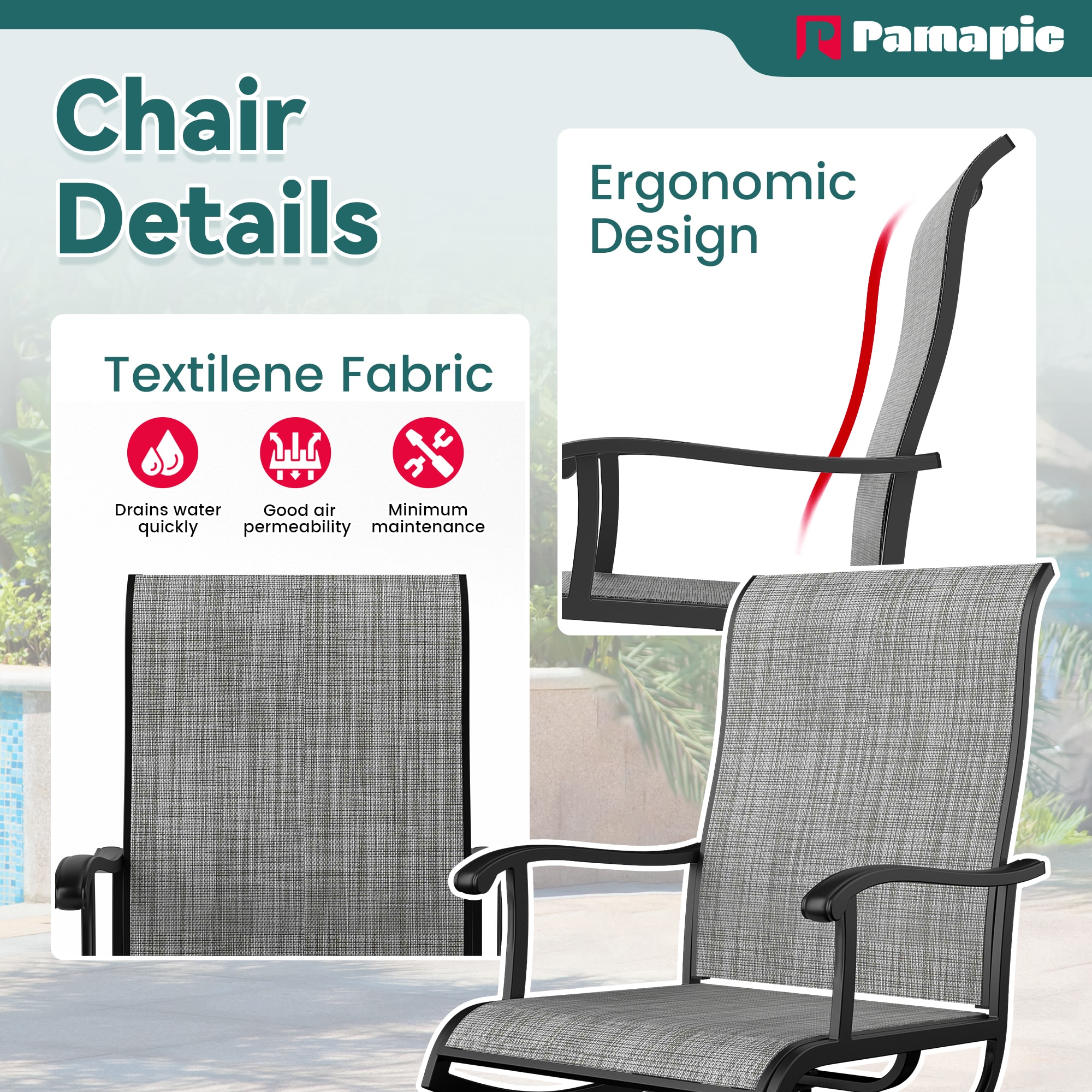 PamaPic TS-CZ-ZY-5JT-G-WL1 Patio-Dining-Sets - View #5