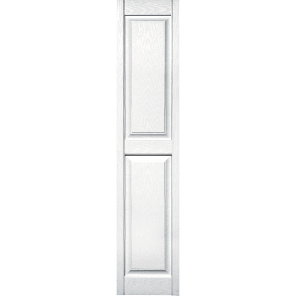 Vantage V4711471001 14.875-in W x 70.875-in H White Raised panel Exterior Shutters ( 1 -Pack )