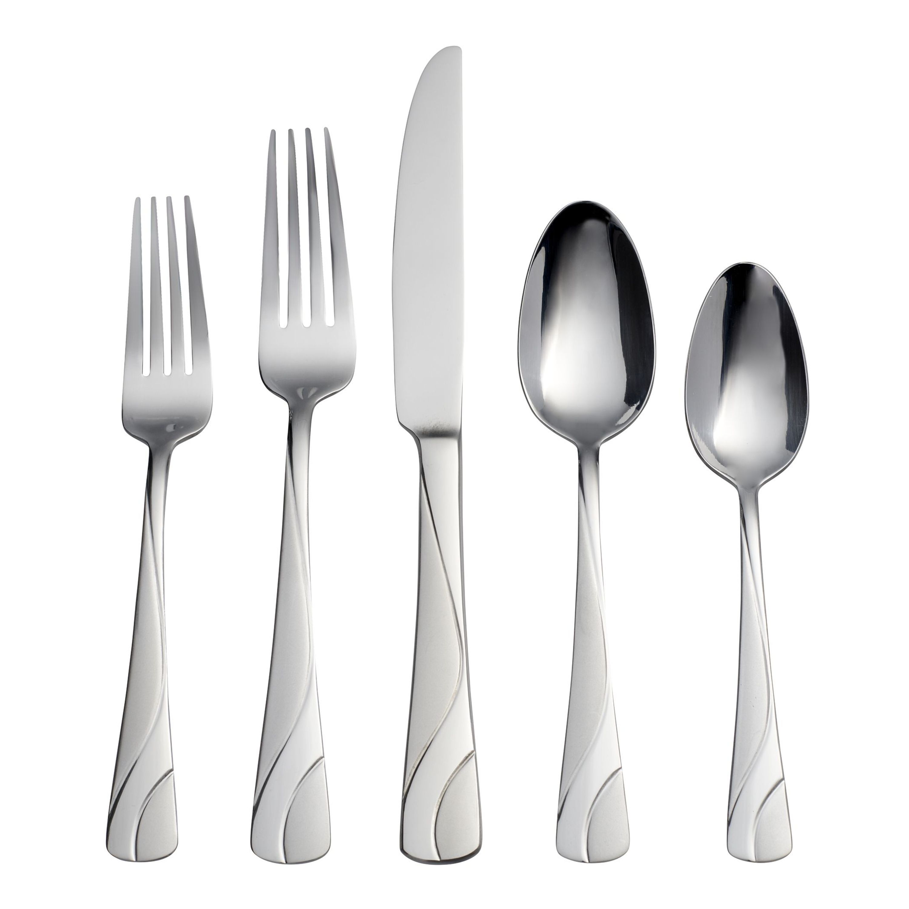 River 20-Piece Stainless Steel Flatware Set for 4