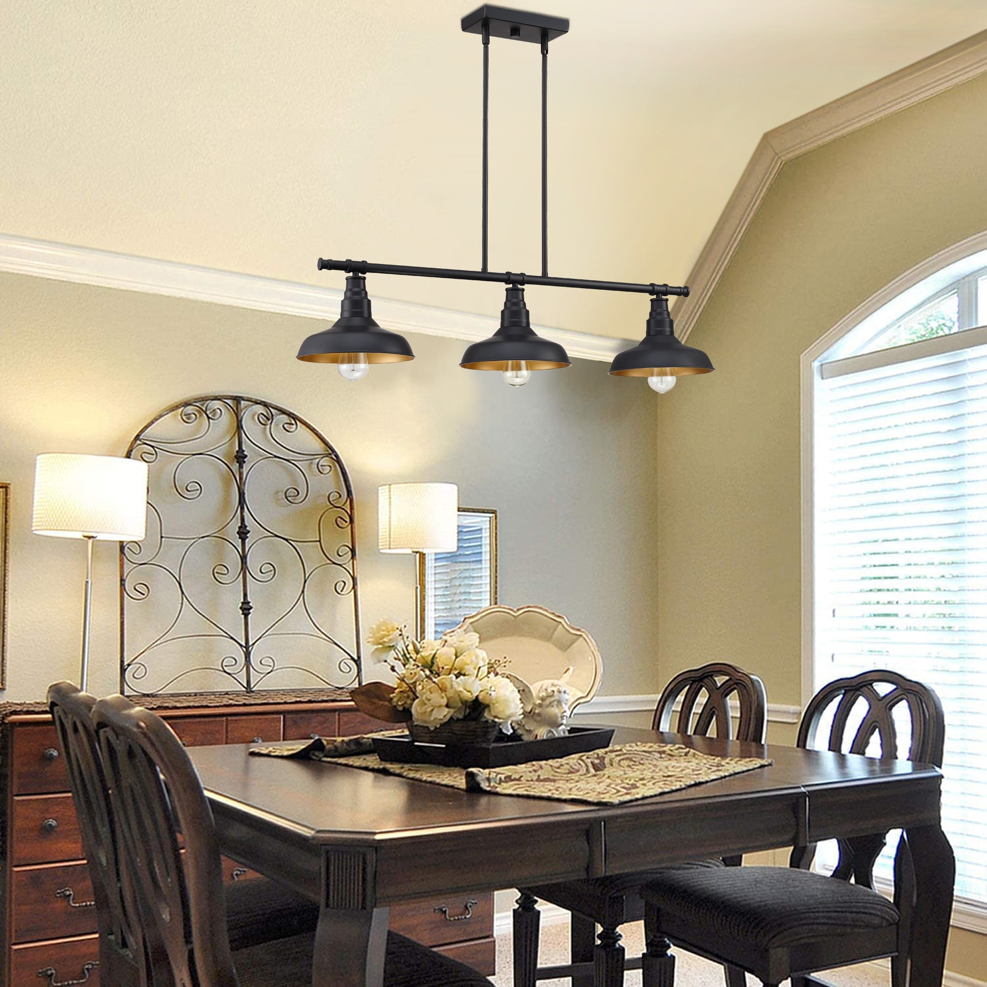 FAYMART LIGHTING FL78183-BK Pendant-Lights - View #9