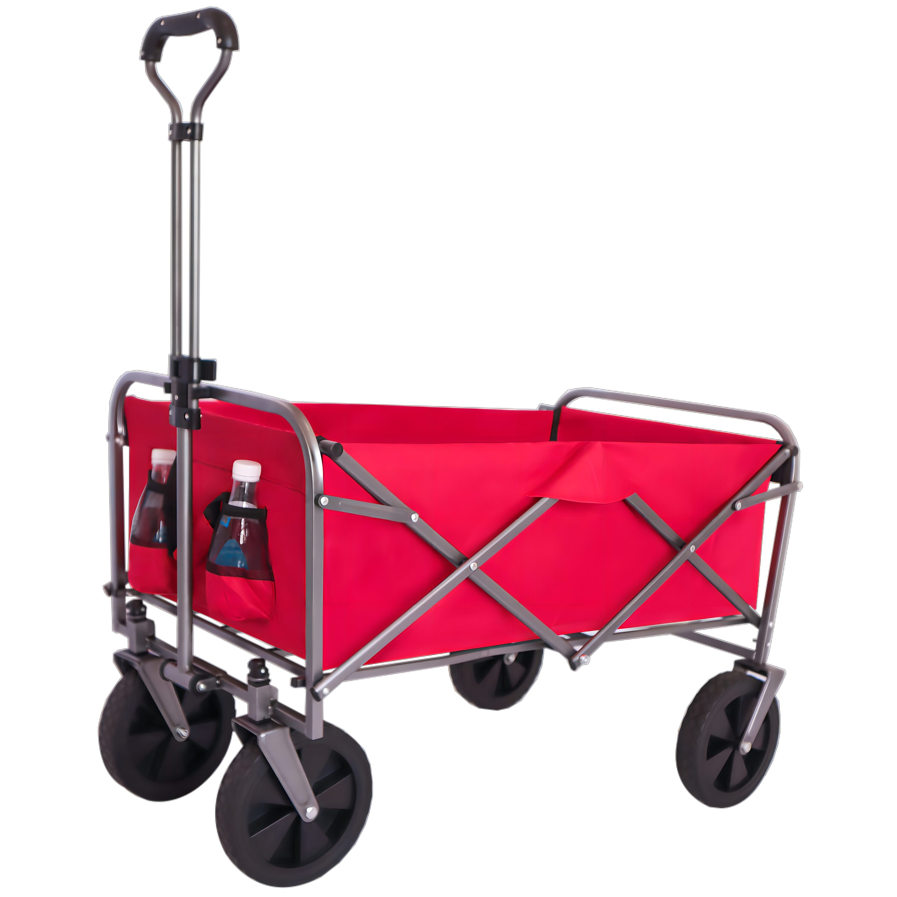 WELLFOR 3.9-cu ft Steel Folding Yard Cart in the Yard Carts department at