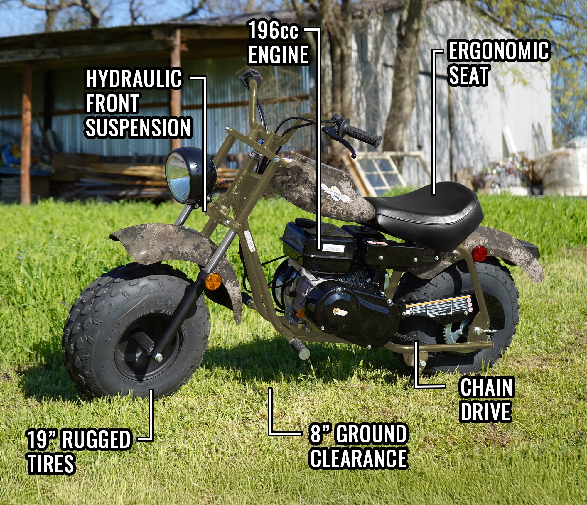 Massimo MMS-MB200-CM Dirt-Bikes-Mini-Bikes - View #8
