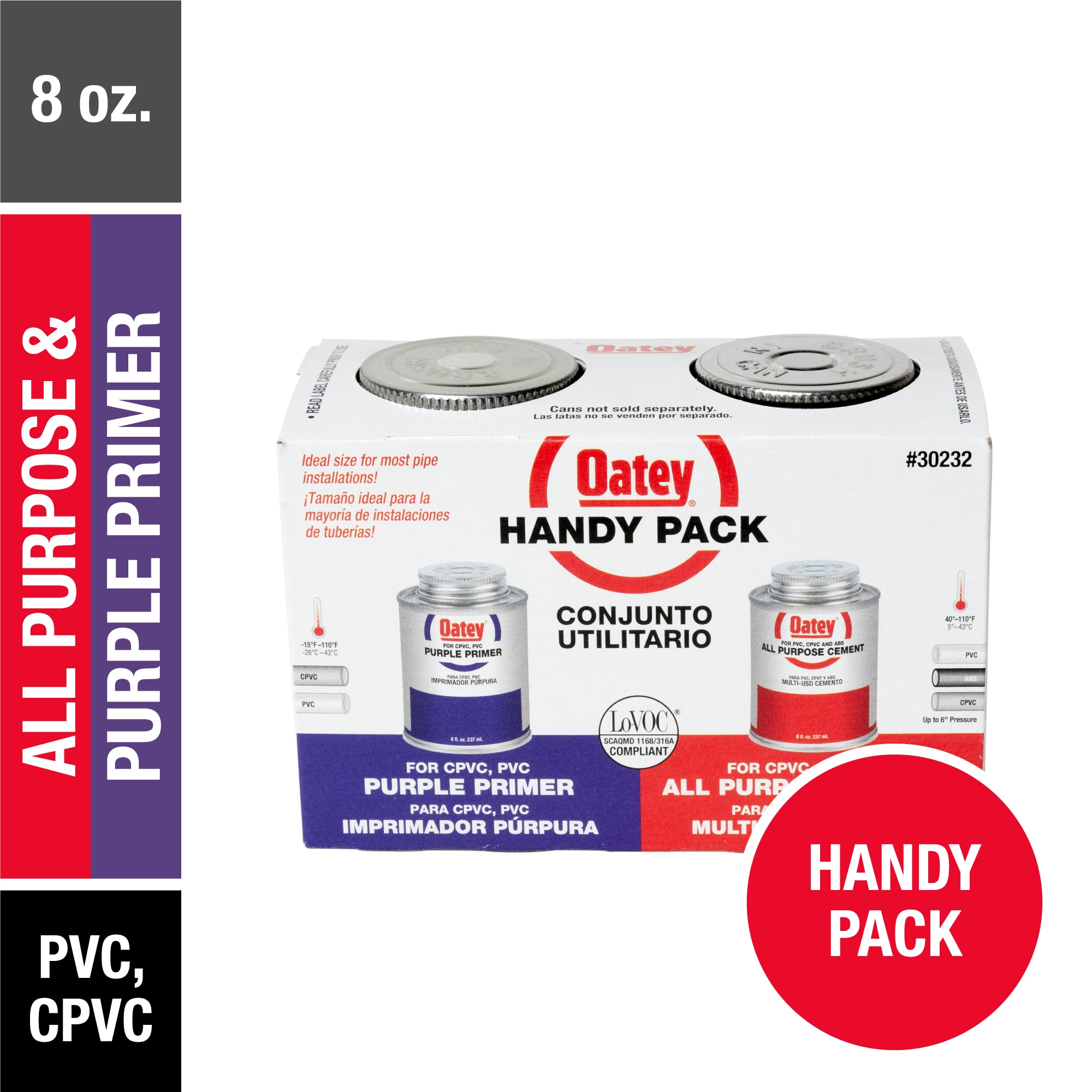 Oatey Handy Pack oz Purple and All-purpose Cement and Primer in the Cements, Primers & Cleaners department at Lowes.com