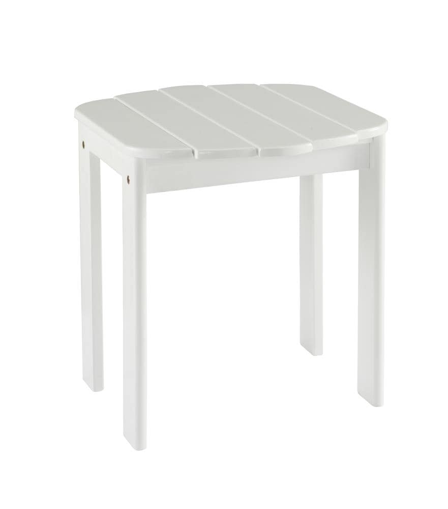 Linon 20155WHT-01-KD-U 18.11-Inches W x 18.11-Inches H White Wood Square Casual End Table Assembly Required
