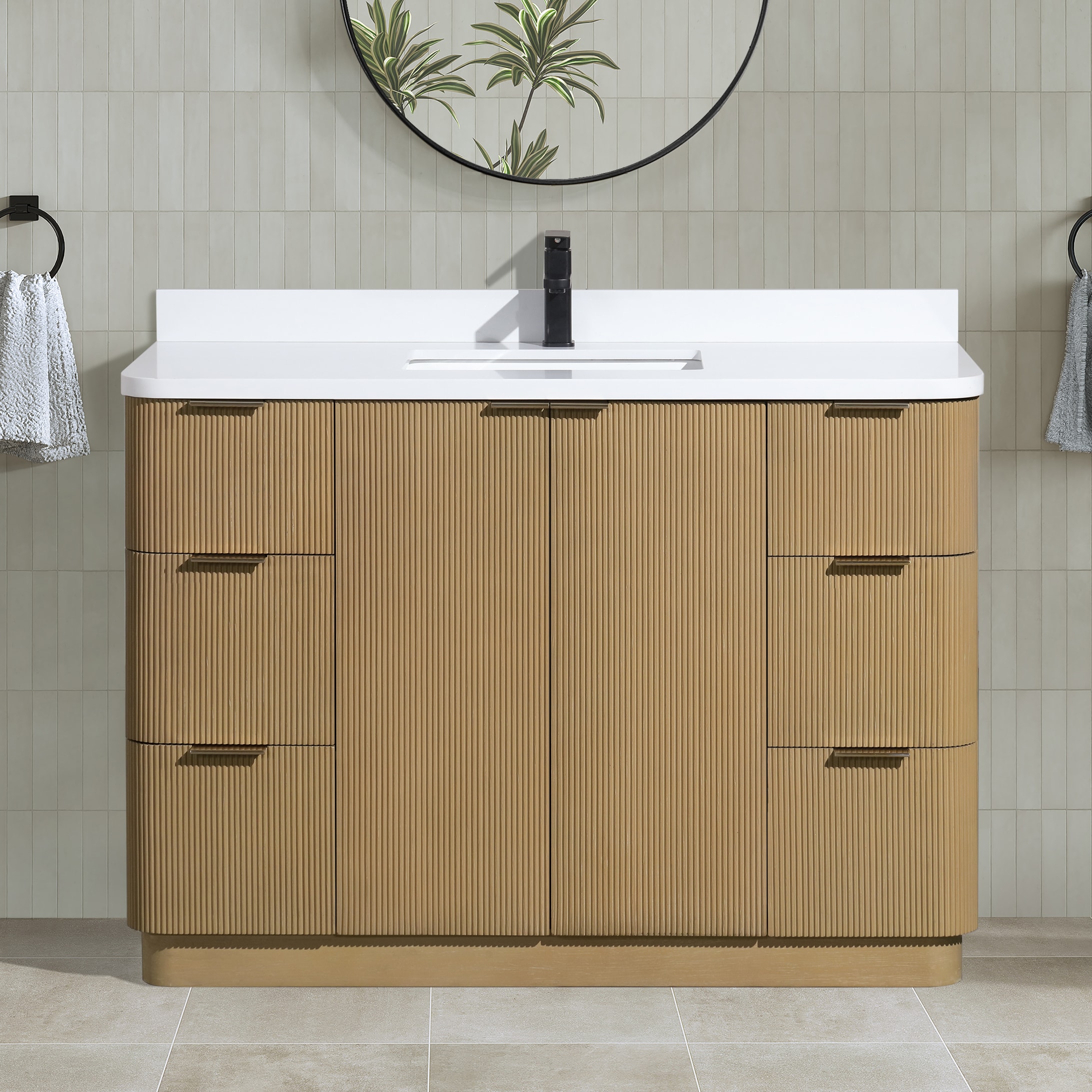 Ari Kitchen & Bath AKB-CALAMIGO-48-OAK Bath-Vanity-Combo - View #8