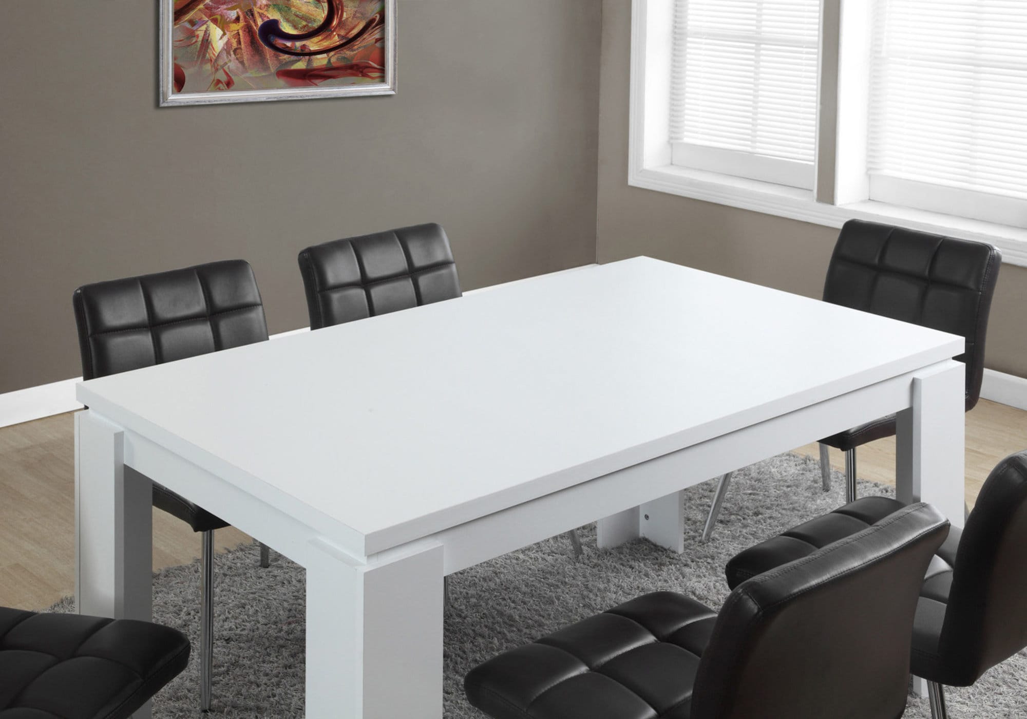 A white table. White Table. Table with White SCRT. White Dining Table PNG.