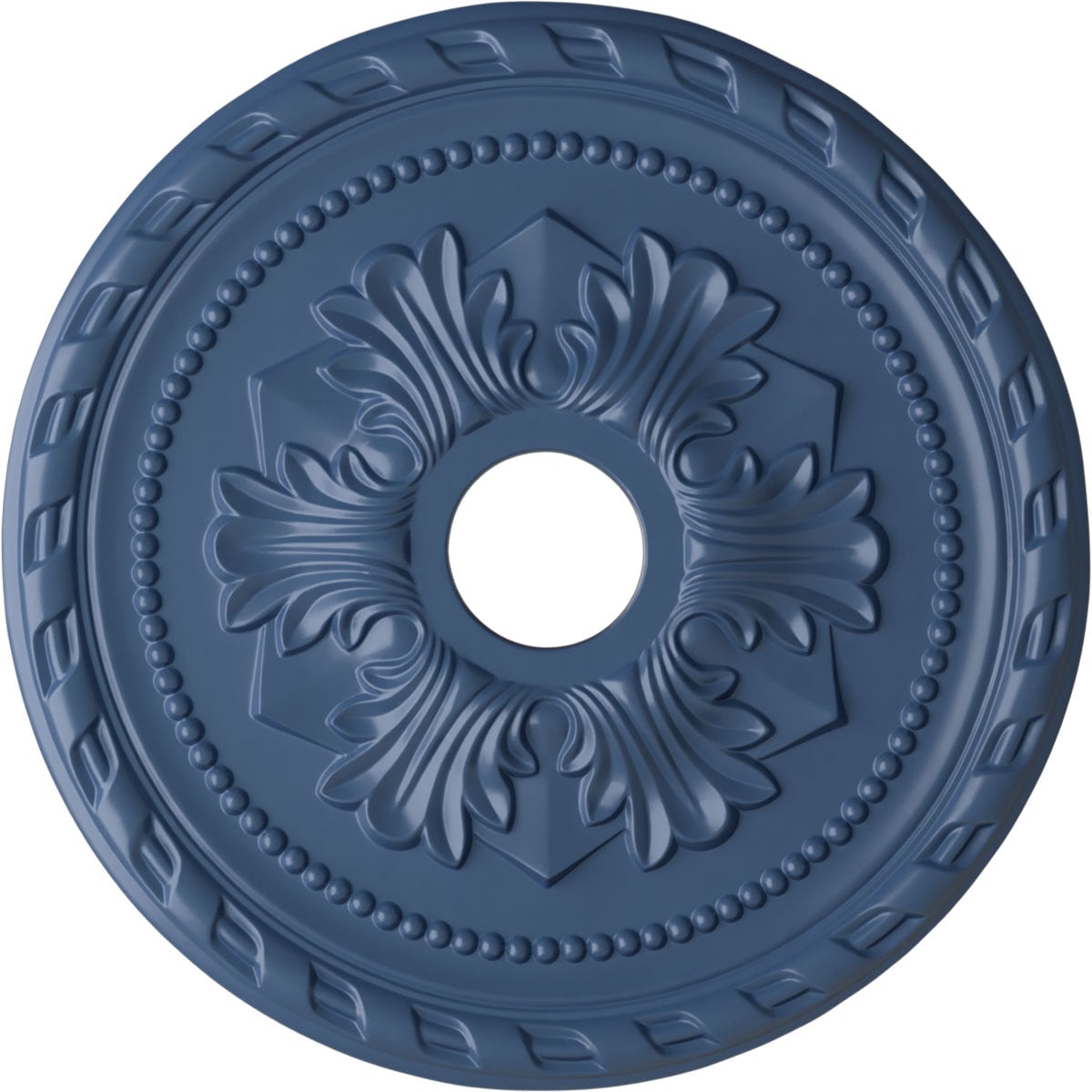 Ekena Millwork CM20PMAMF Palmetto 20.875-in W x 20.875-in L Painted Americana Polyurethane Whole Ceiling Medallion