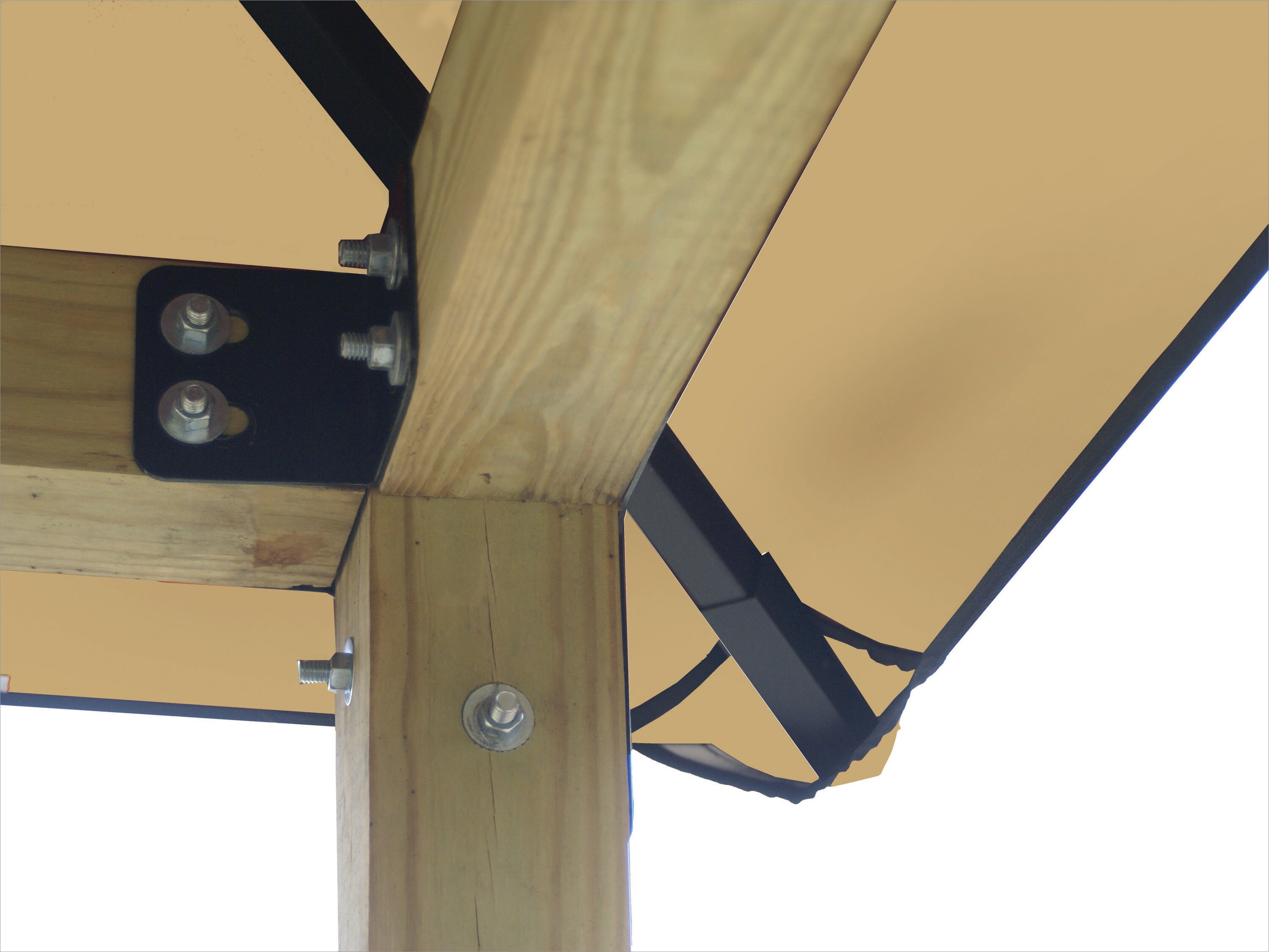 ACACIA AGK12-SD KHAKI Wood-Resin-Gazebos - View #2