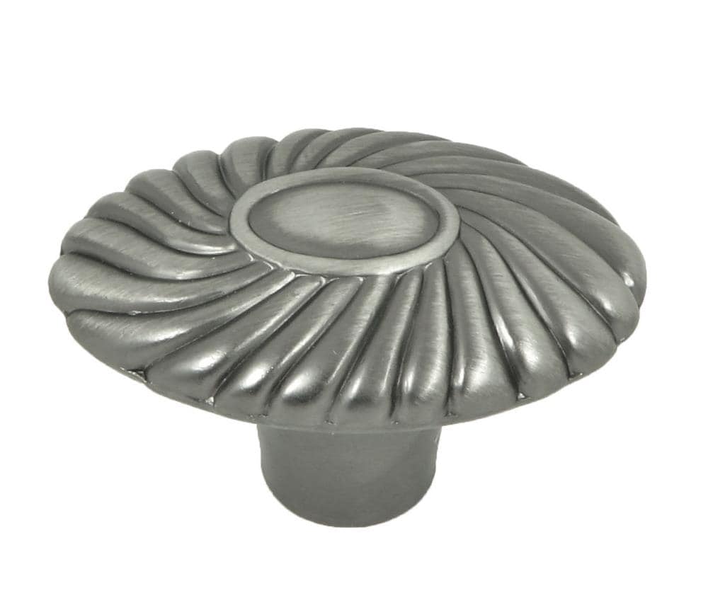 Stone Mill Hardware CP88761-WEN Sienna Weathered nickel Oval Traditional Cabinet Knob