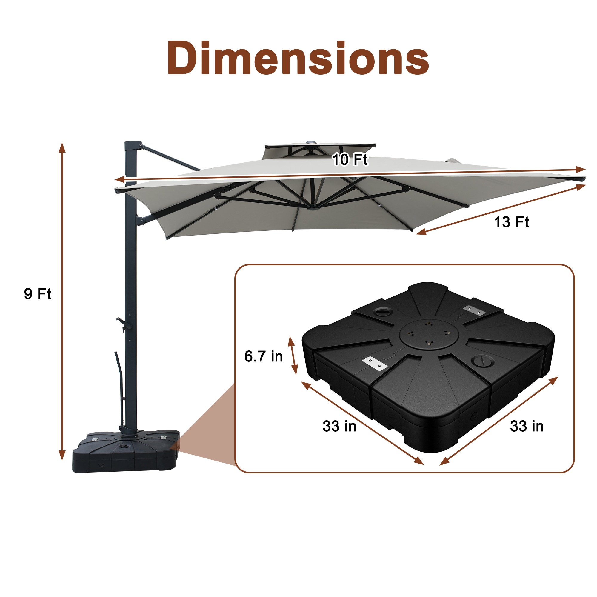 Mondawe MYD1010GYB Umbrellas-2 - View #12