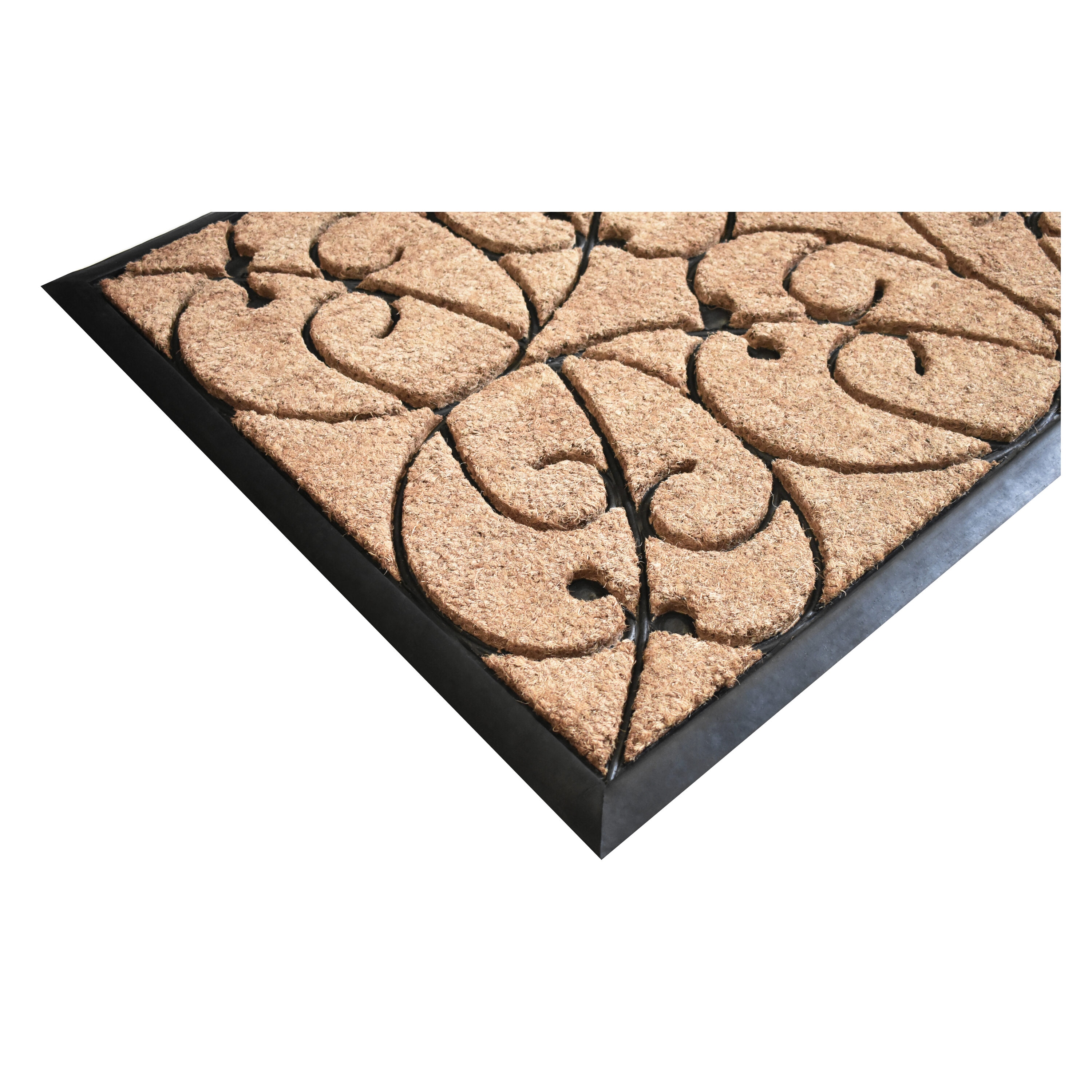 Elegant Coir and Rubber 24" x 36" Outdoor Doormat