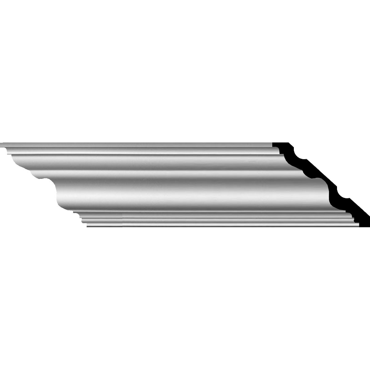 Ekena Millwork MLD05X06X08VE Versailles 8-1/2-in x 7-ft 10-1/2-in Primed Urethane Crown Moulding