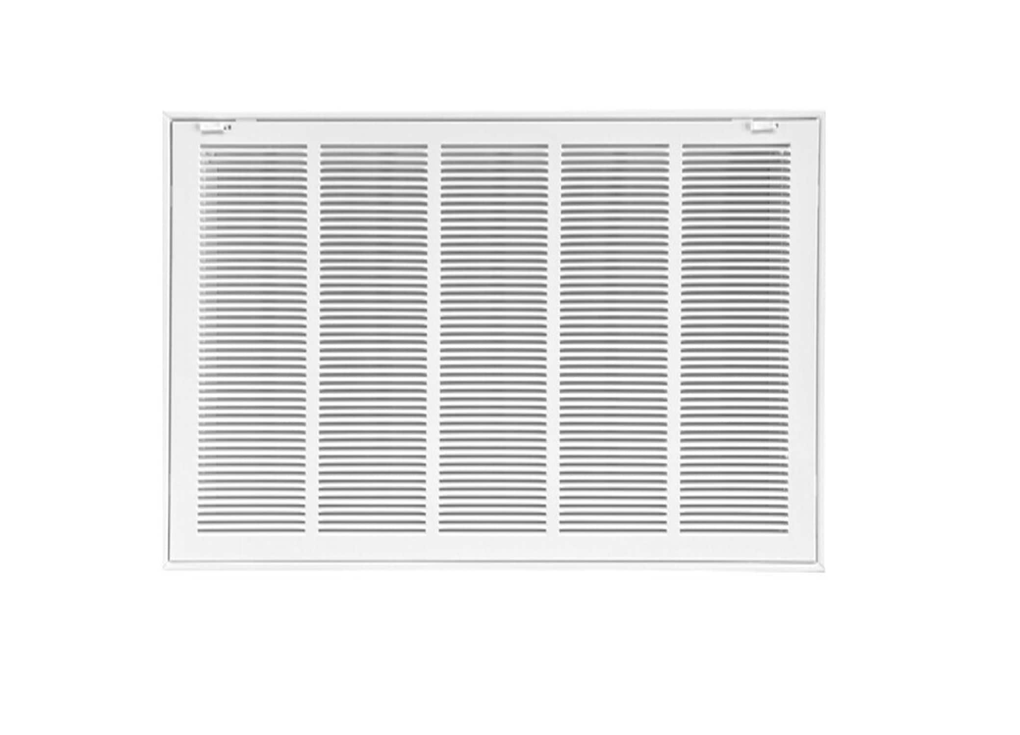 RELIABILT 7223018WH 30-Inches x 18-Inches Steel White Sidewall/Ceiling Return air filter grille