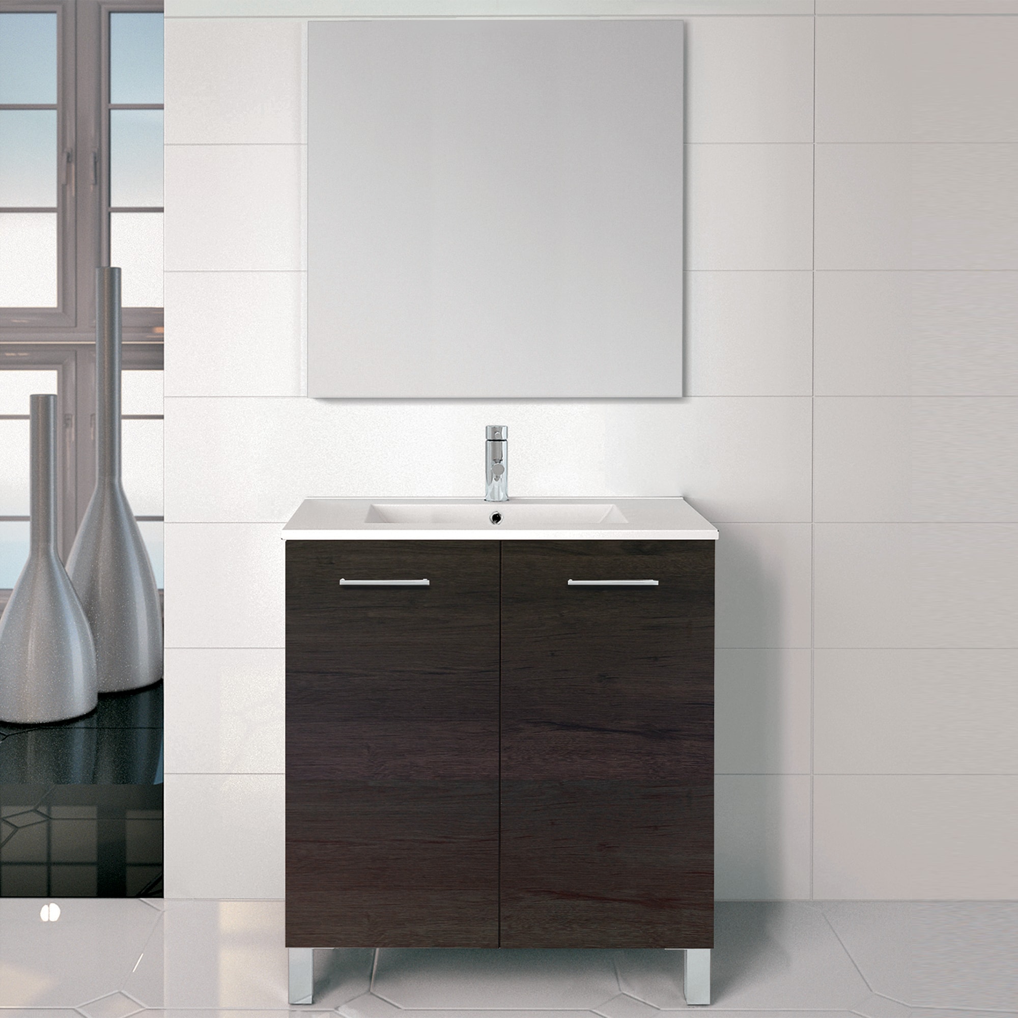 WS Bath Collections LOGIC 80 WE Bath-Vanity-Combo - View #3
