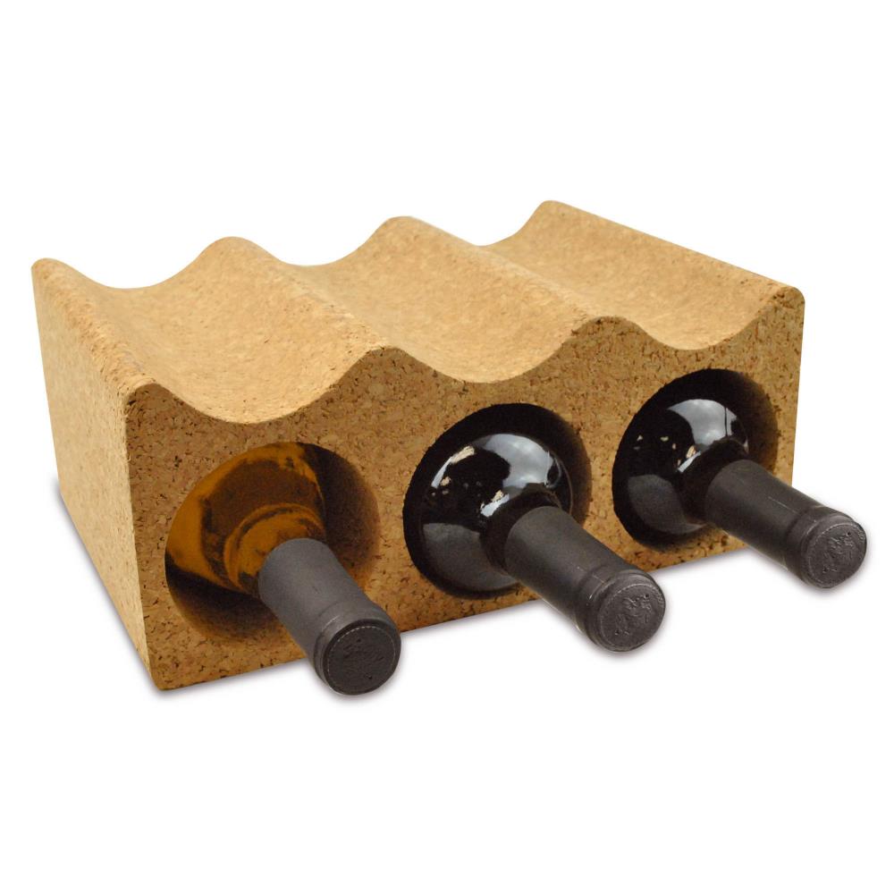 DII CBBB80518 6-Bottle Cork Composite Stackable Wine Rack