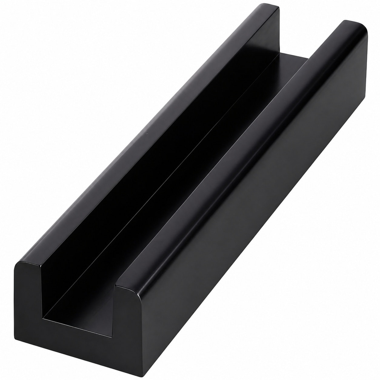 Aoibox -  9 8 in W x 1 5 in H Black Wooden Floor Mirror Stand Base Holder with Anti Slip Pads for...