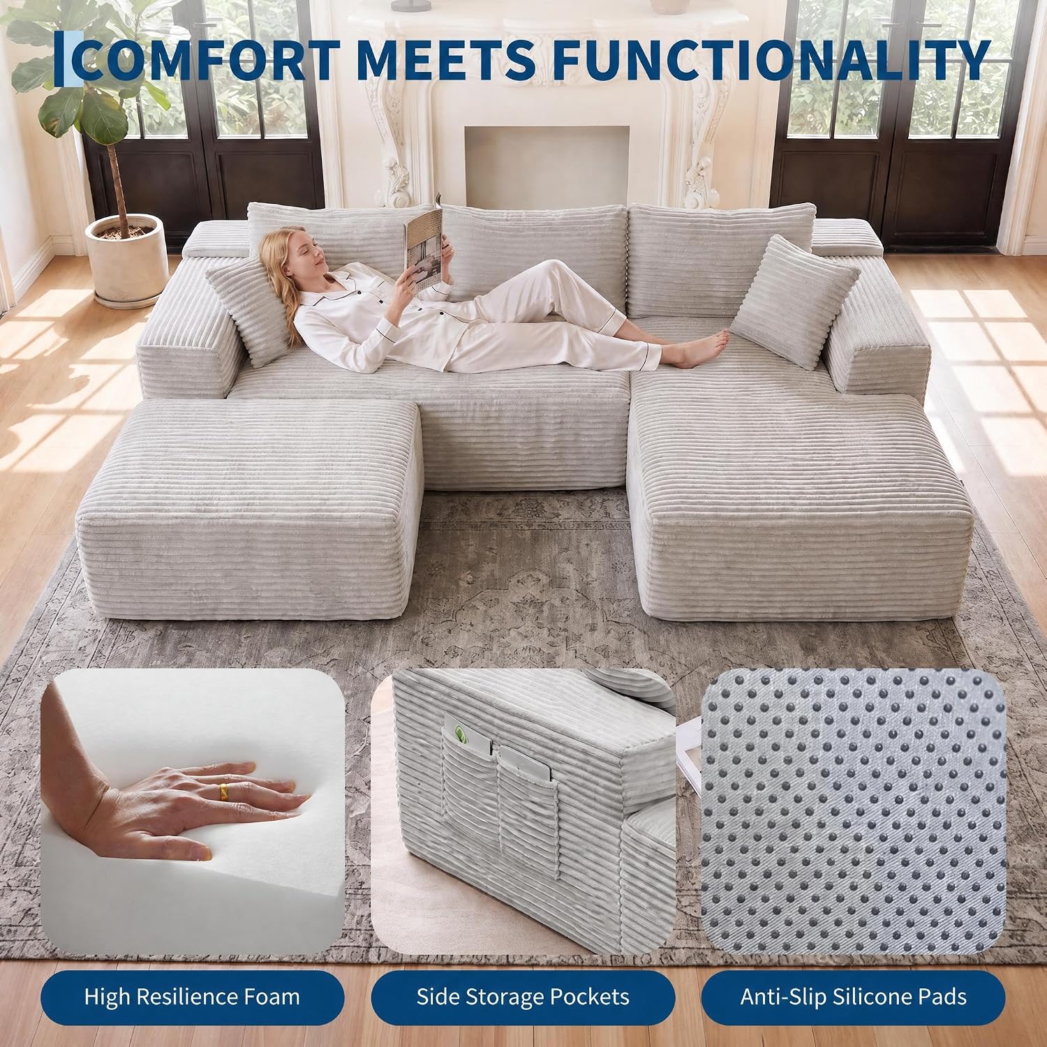 GarveeLife CLJD4OYAD7F0G6W Sofas-Loveseats - View #5
