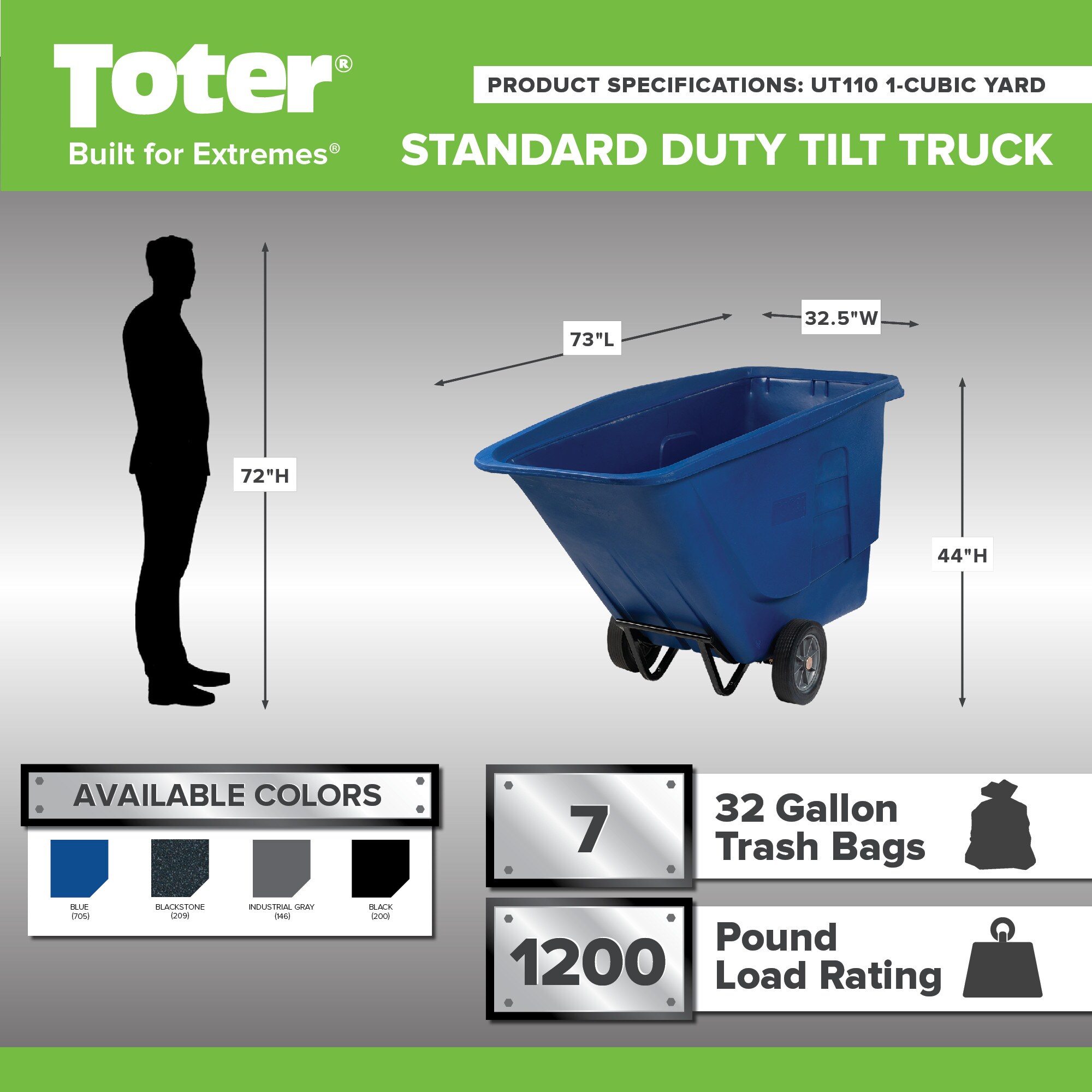 Toter UT110-00IGY Tilt-Trucks - View #2