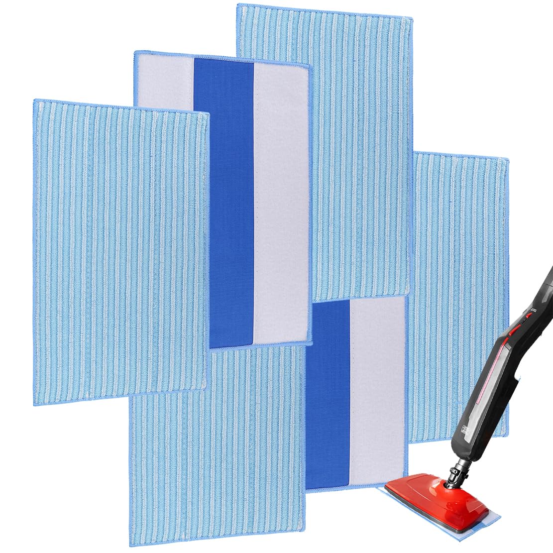 Ahfiwaso LAH0819Q379  Microfiber Mop Pads Replacement for HAAN FS SI and MS Series Steamers Washable Reusable Mop Head Refill for Floor Cleaning 6 Pack