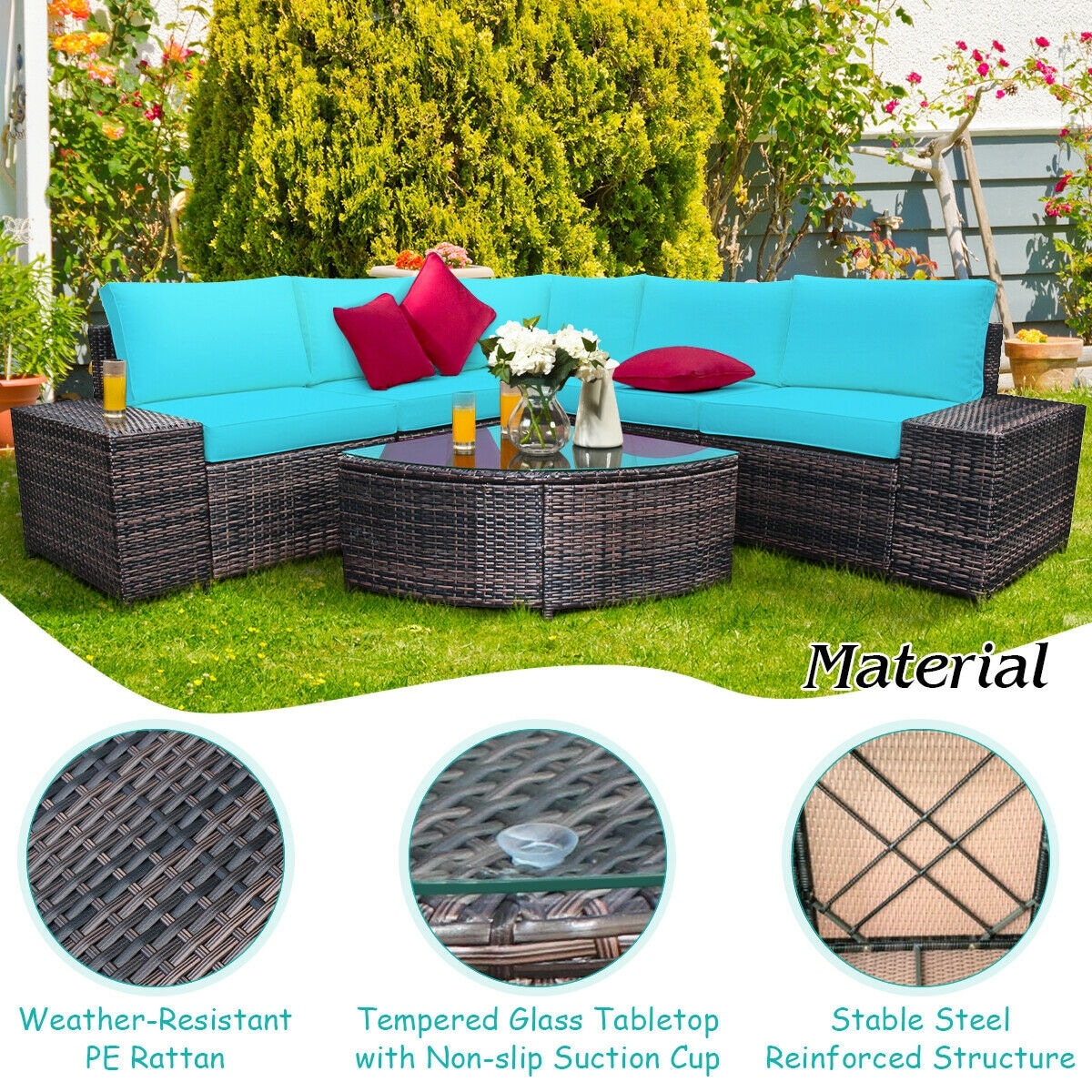 Forclover HBV-HW664TU Patio-Sofas-Daybeds - View #8