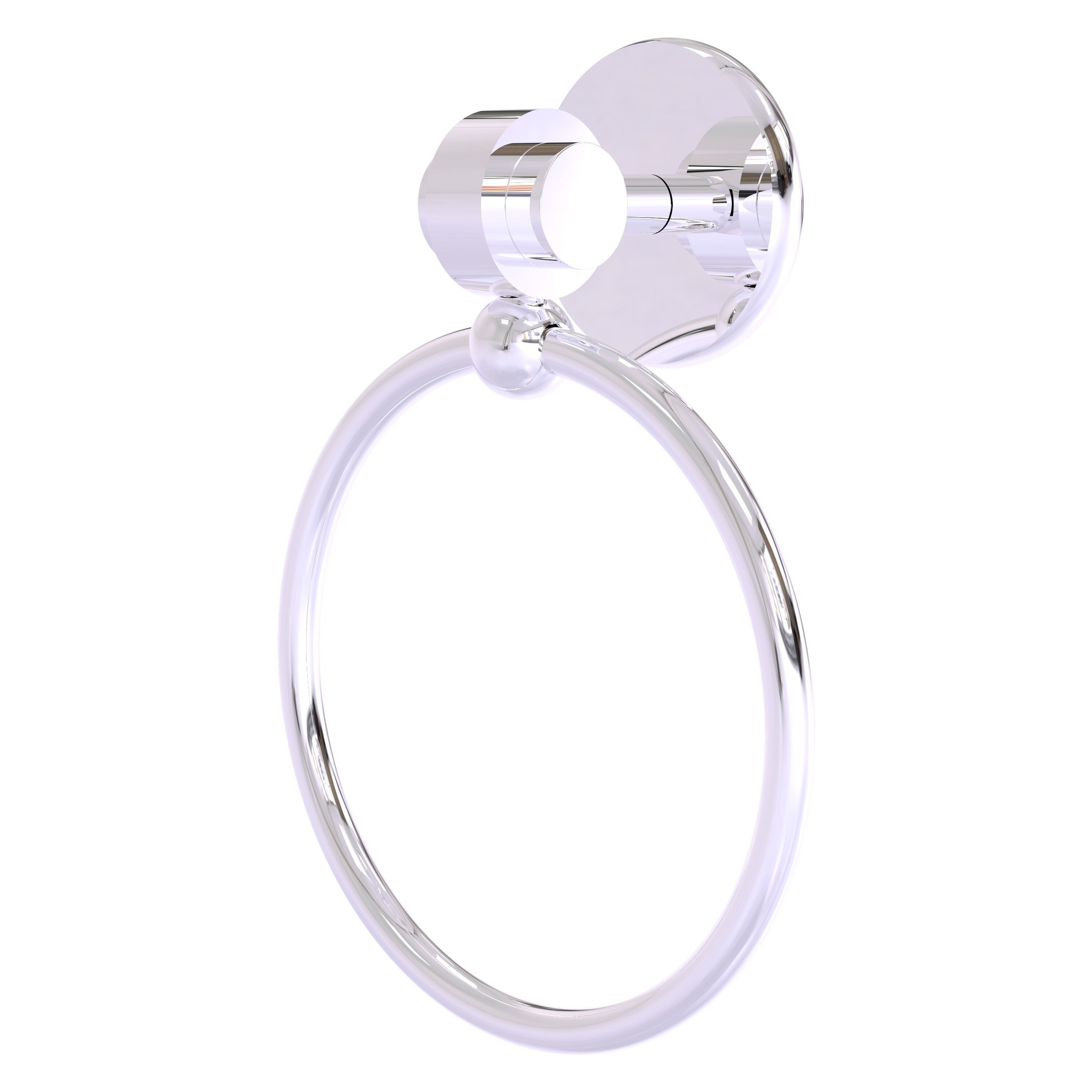 Allied Brass 7216-PC Satellite Orbit Two Polished Chrome Wall mount Single Towel Ring