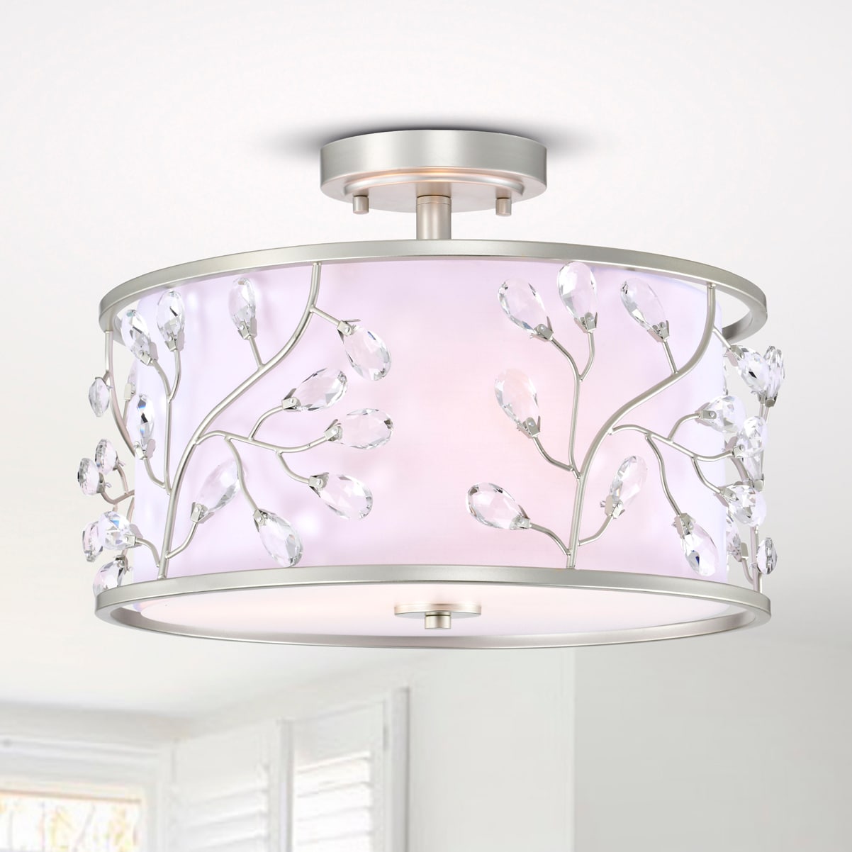 Warehouse of Tiffany FC10008/3AS 3 -Light Brushed Yellow Modern/contemporary For Use in Bedrooms, Dining Rooms, Foyers, Kitchens, Living Rooms Chandelier