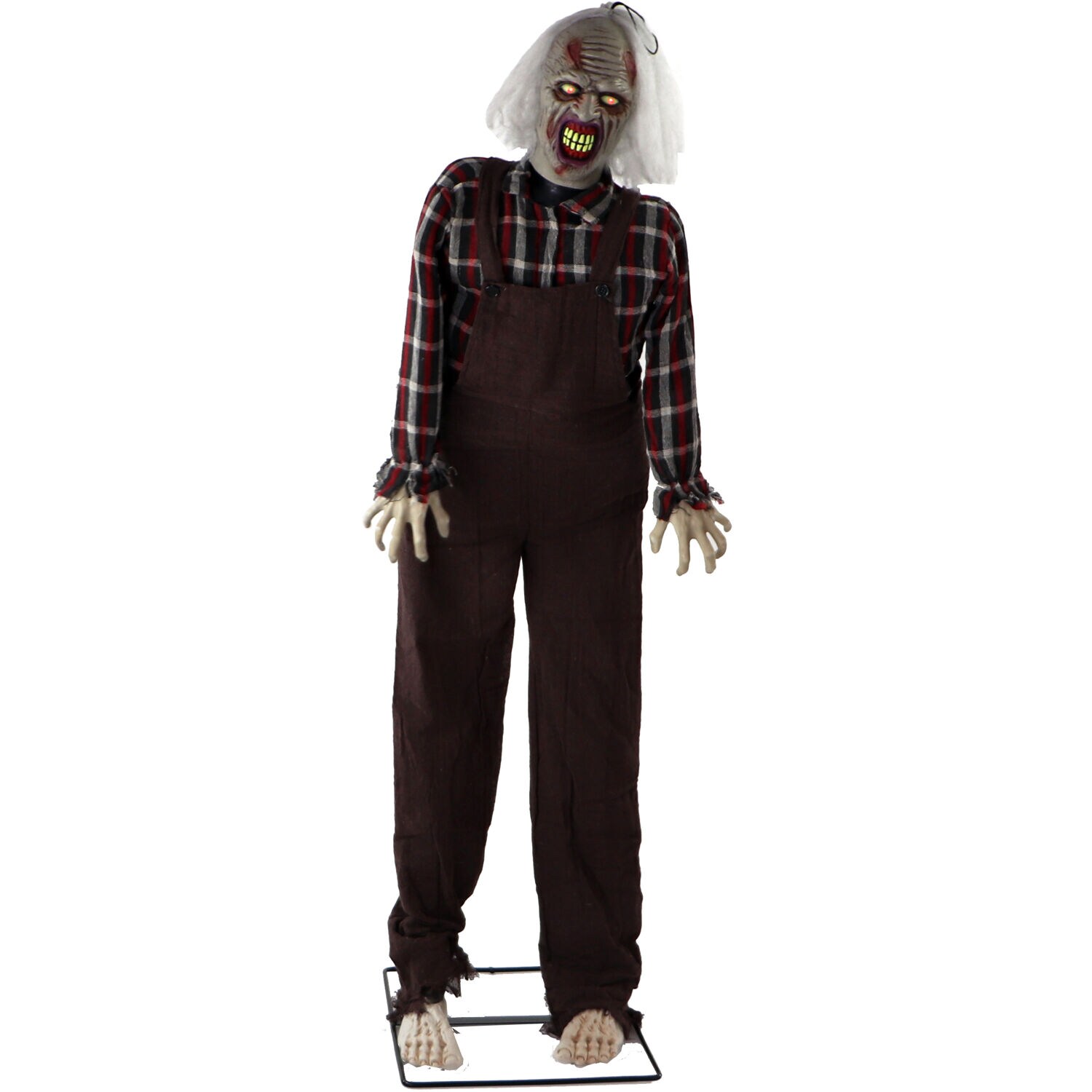 Haunted Hill Farm Freestanding Moaning Lighted Zombie Animatronic in ...