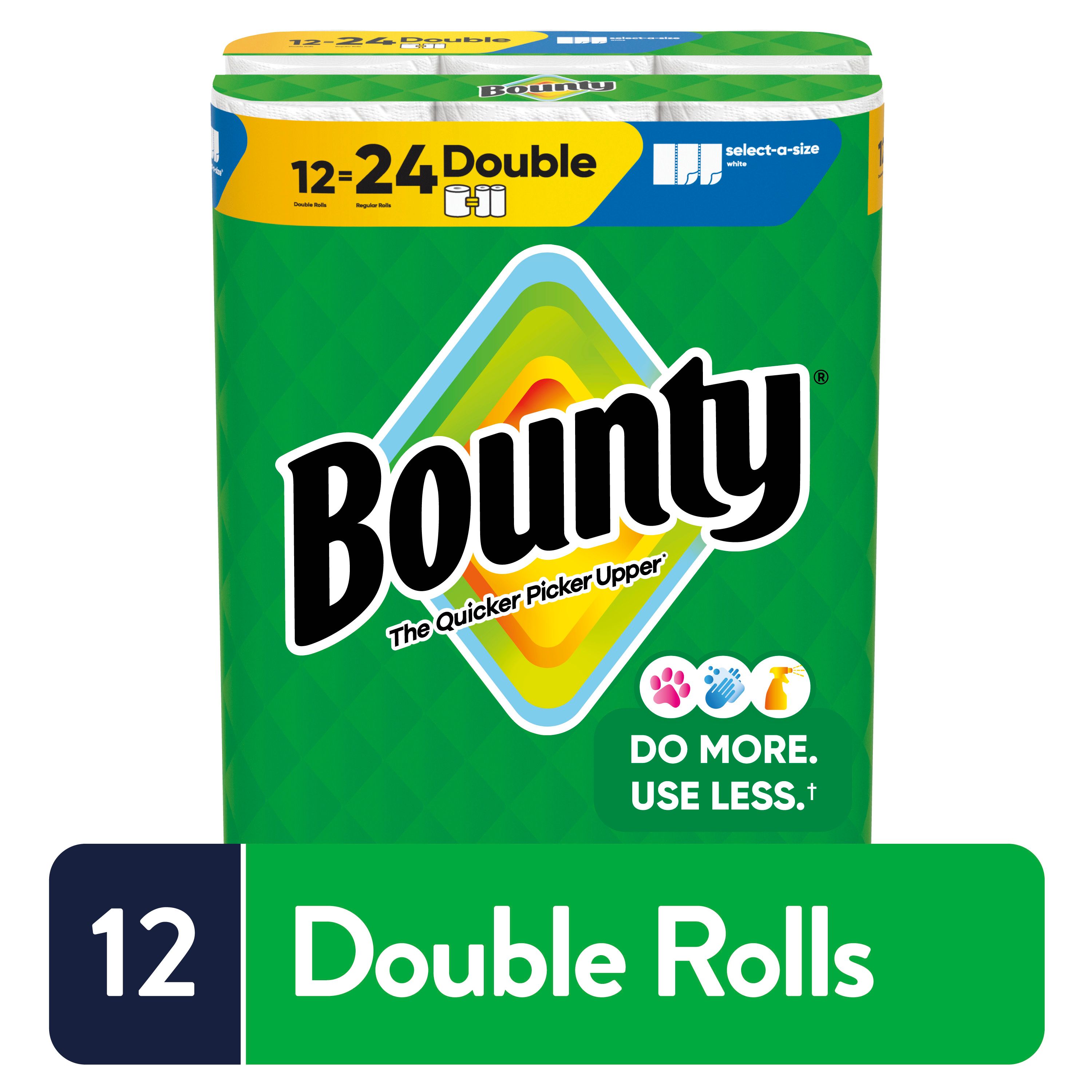 Bounty 3077215714 Double Select-a-Size 12 -Count Paper Towels