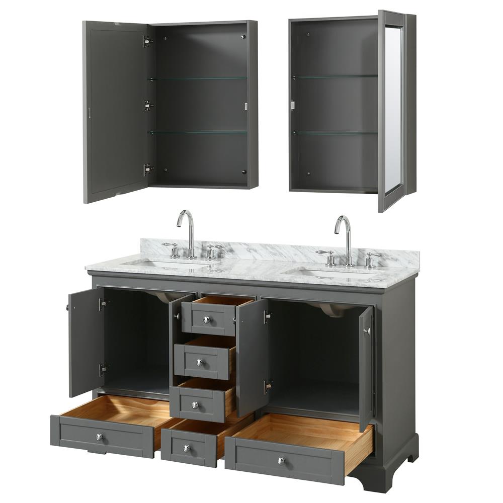 Wyndham Collection WCS202060DKGCMUNSMED Bath-Vanity-Combo - View #2